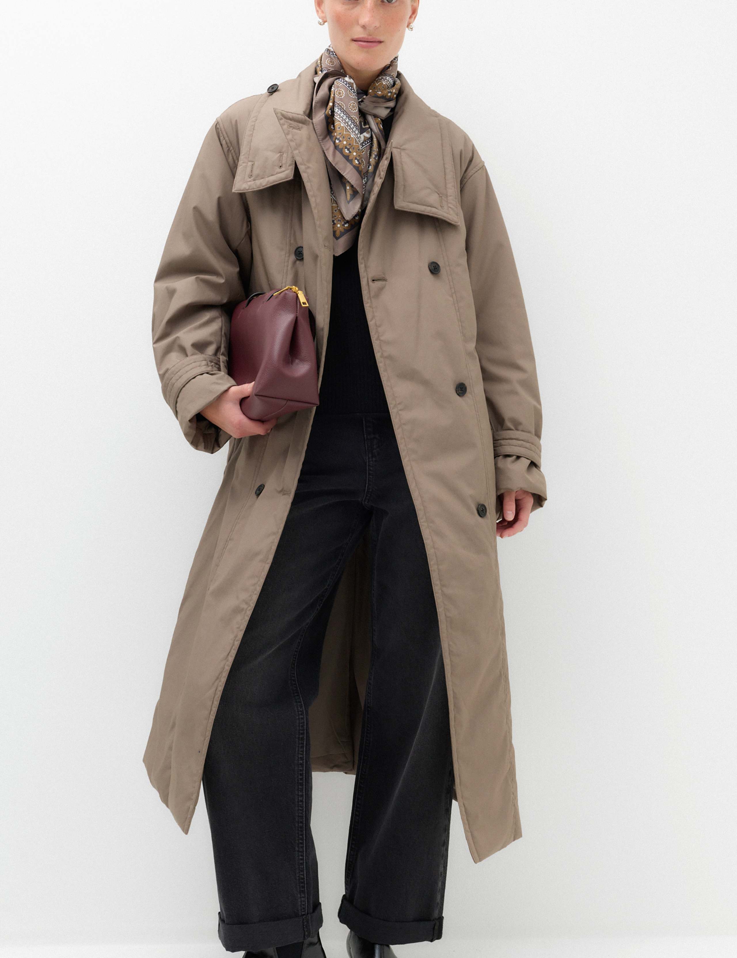 Thermowarmth Belted Double Breasted Longline Coat 1 of 7
