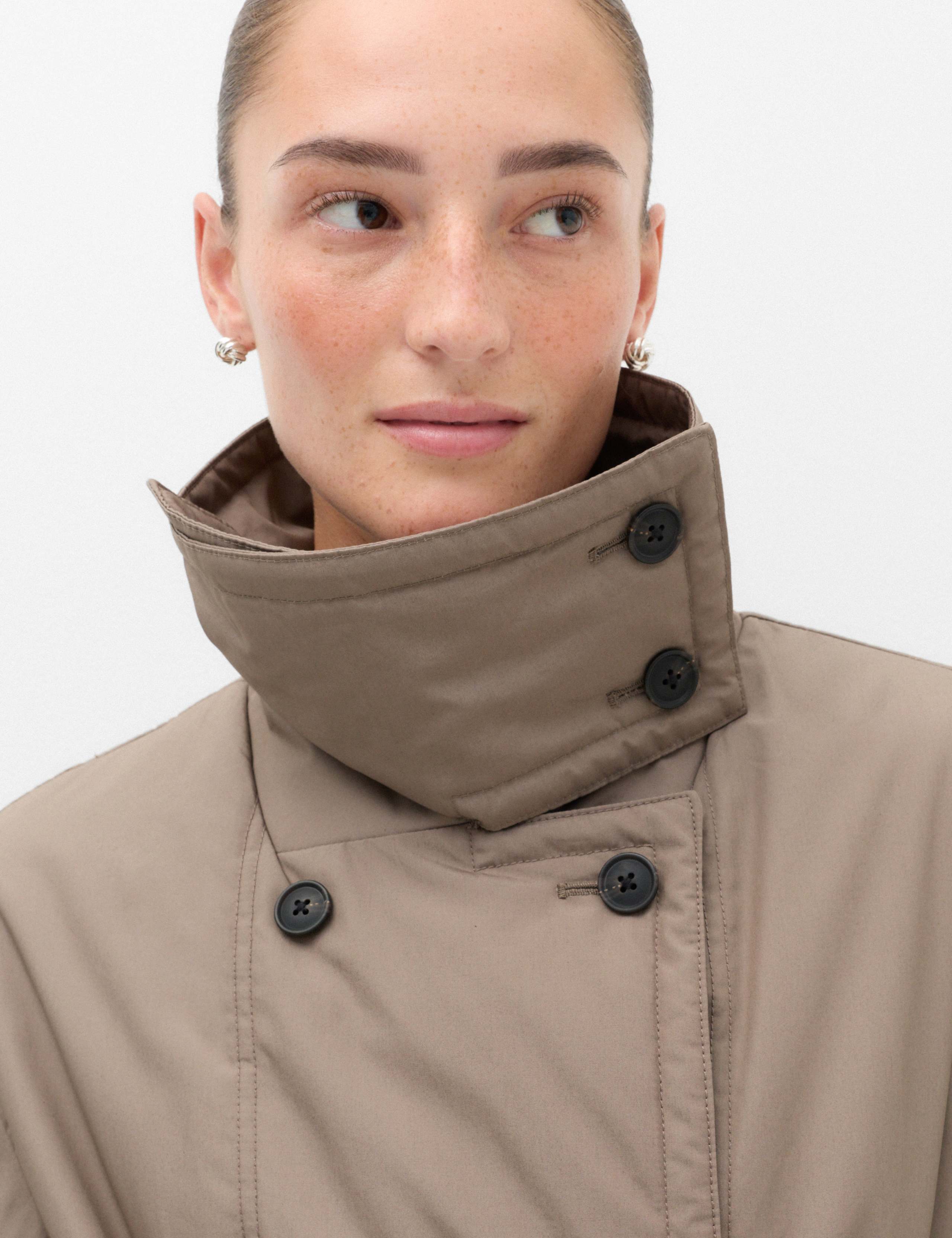 Thermowarmth Belted Double Breasted Longline Coat 5 of 7