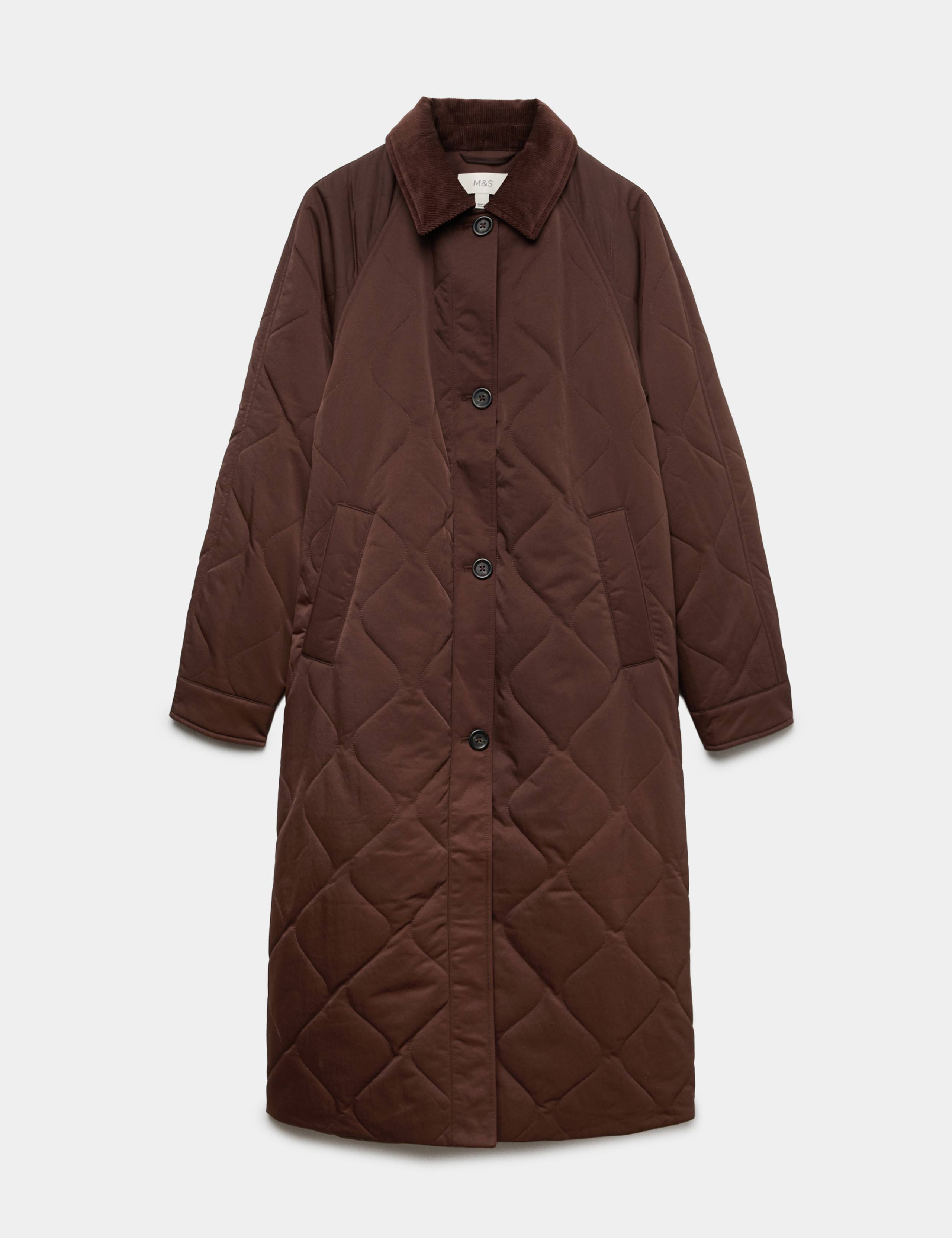 Quilted Longline Car Coat 2 of 6