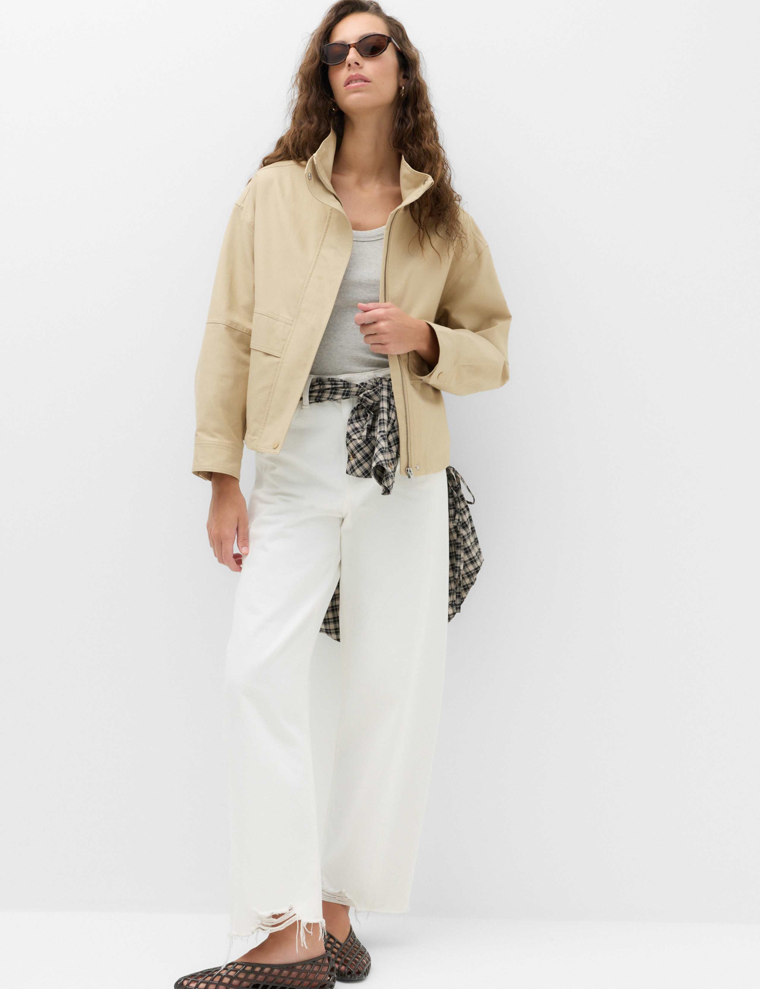 Cotton Rich Funnel Neck Parka Coat 3 of 7