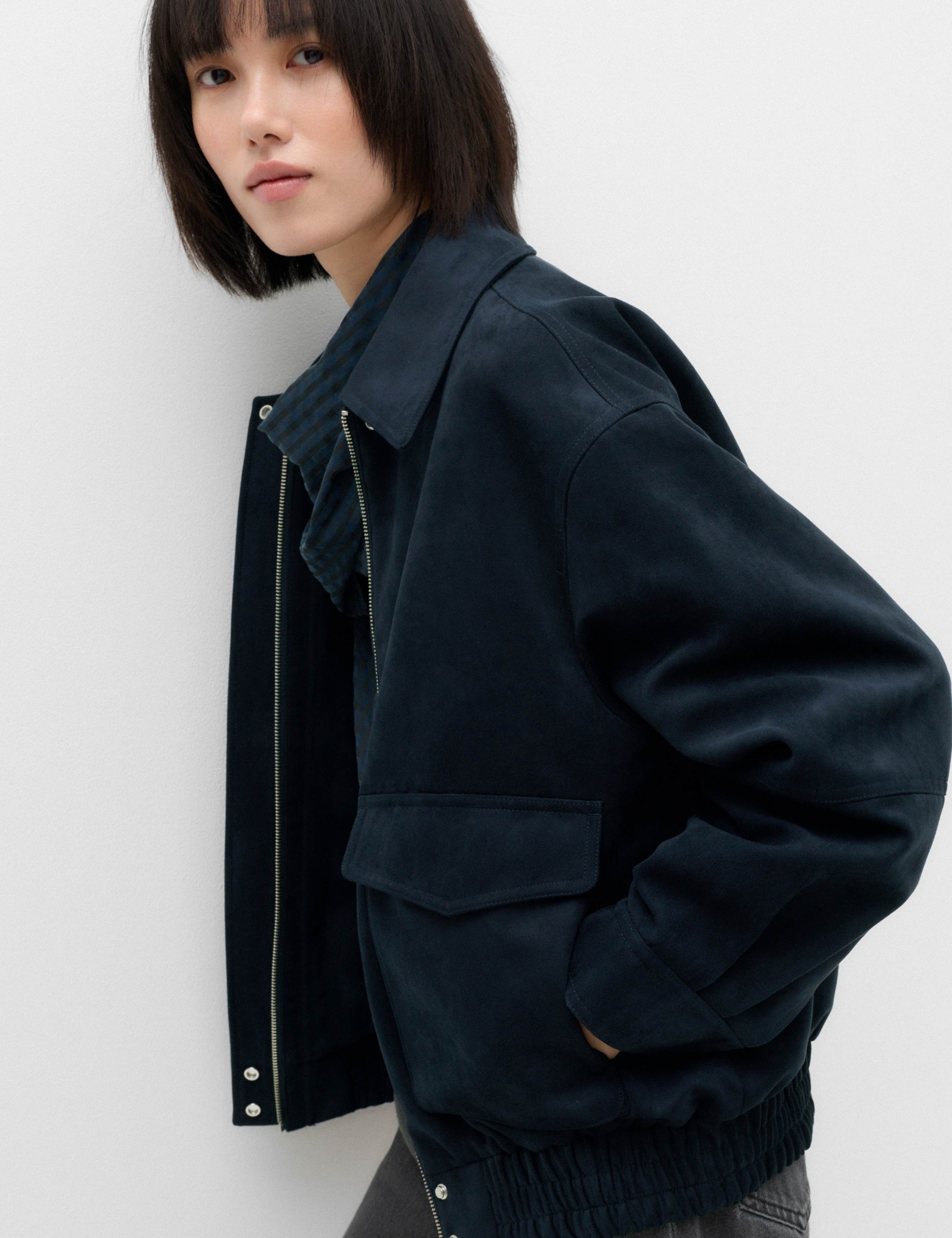 Suedette Bomber Jacket 3 of 6