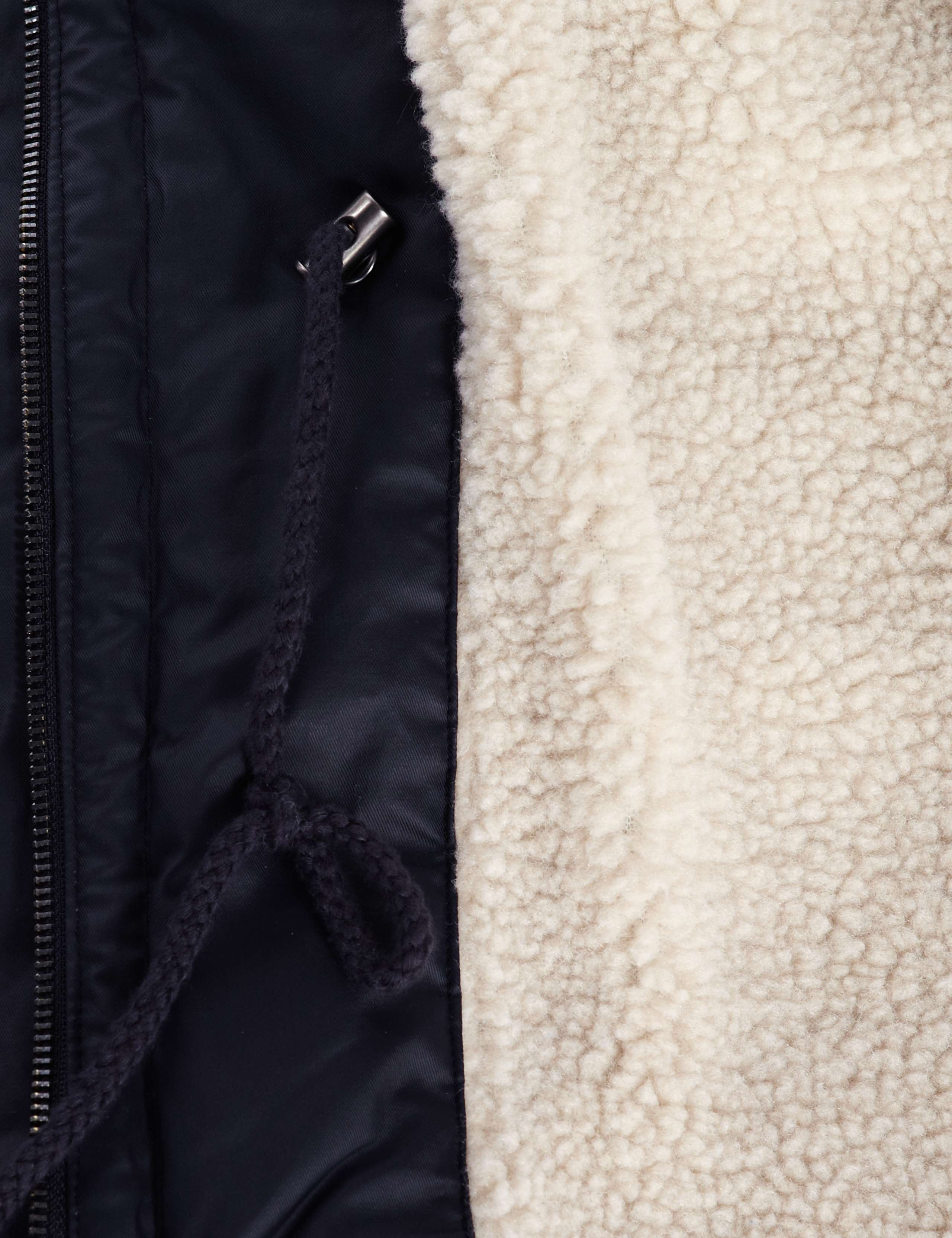 Pure Cotton Faux Fur Trim Waxy Coat 10 of 10