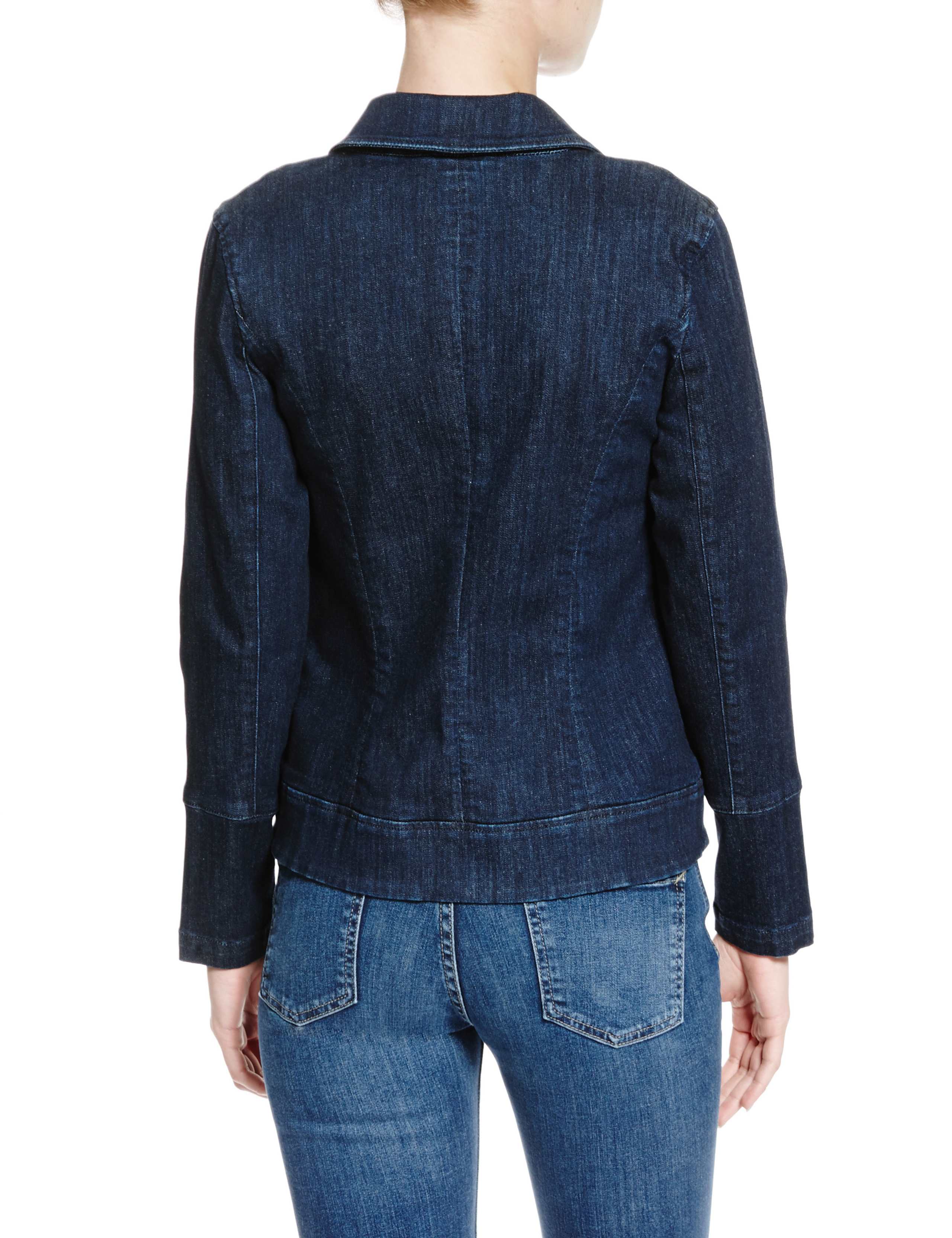 Denim Biker Jacket 3 of 4