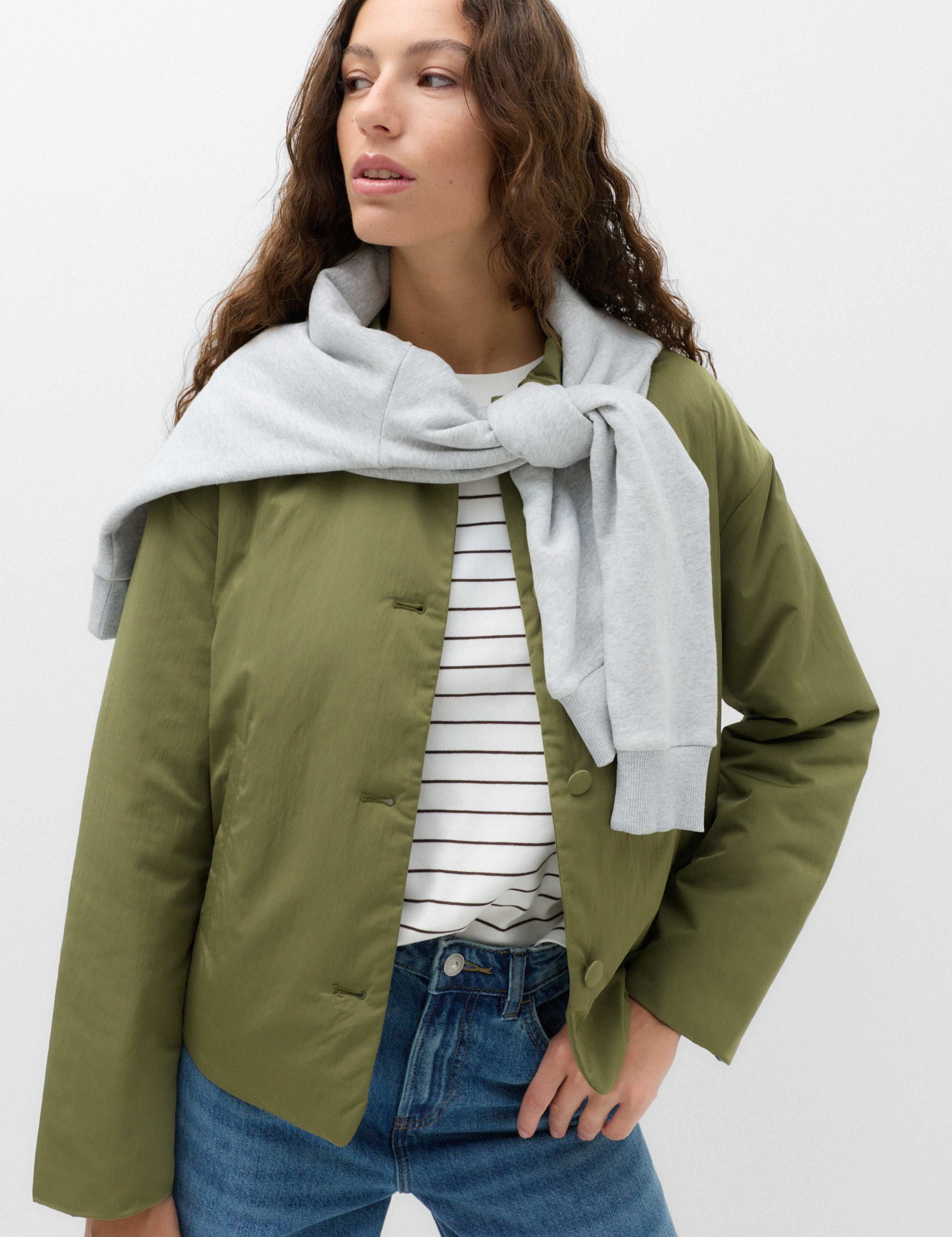 Padded Collared Short Jacket 6 of 6