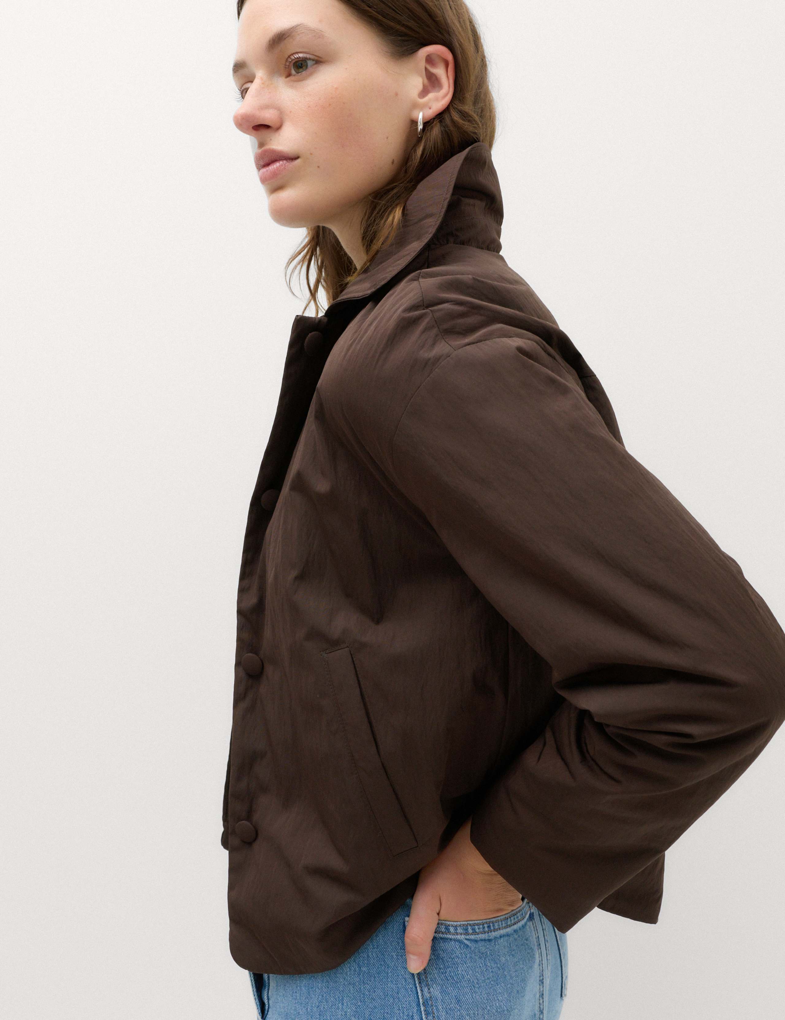 Padded Collared Short Jacket 5 of 6
