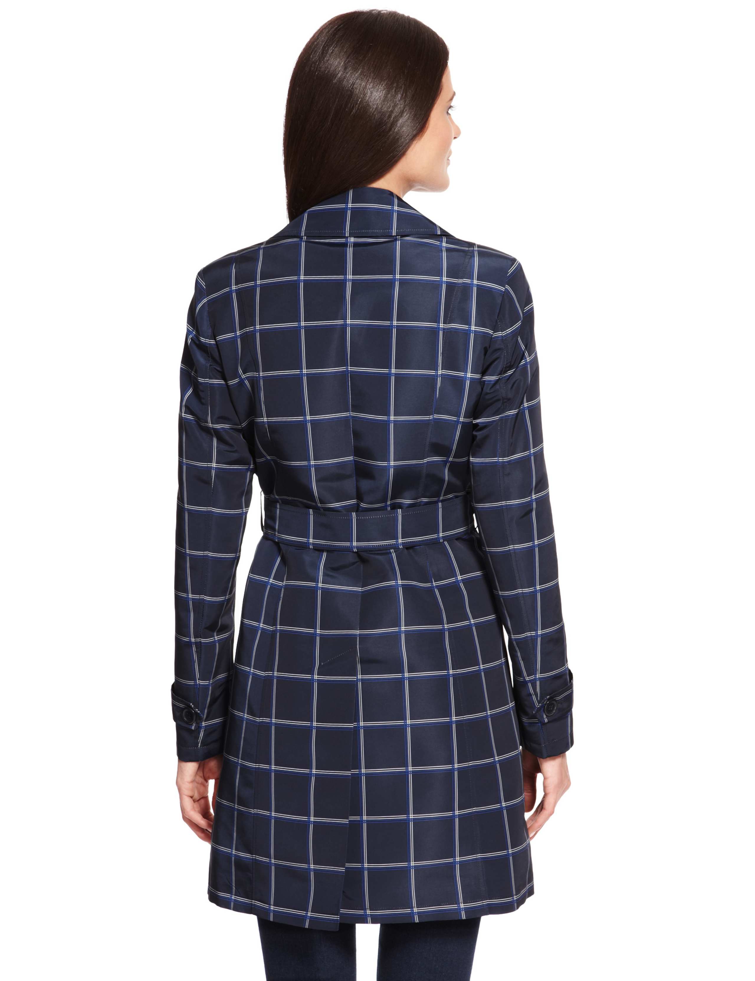 Shower & Checked Mac with Belt 5 of 6