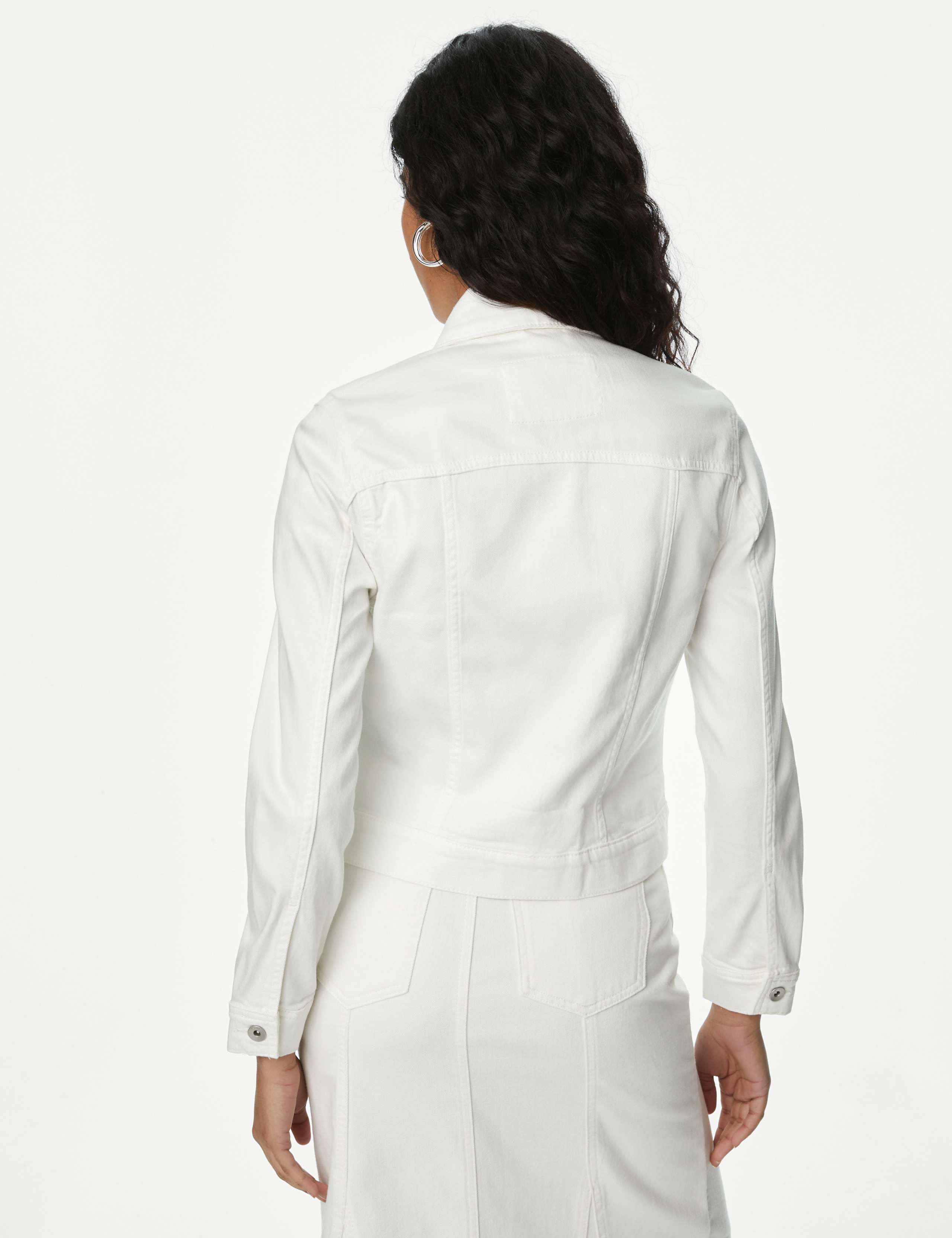 Cotton Rich Denim Jacket with Stretch 5 of 6