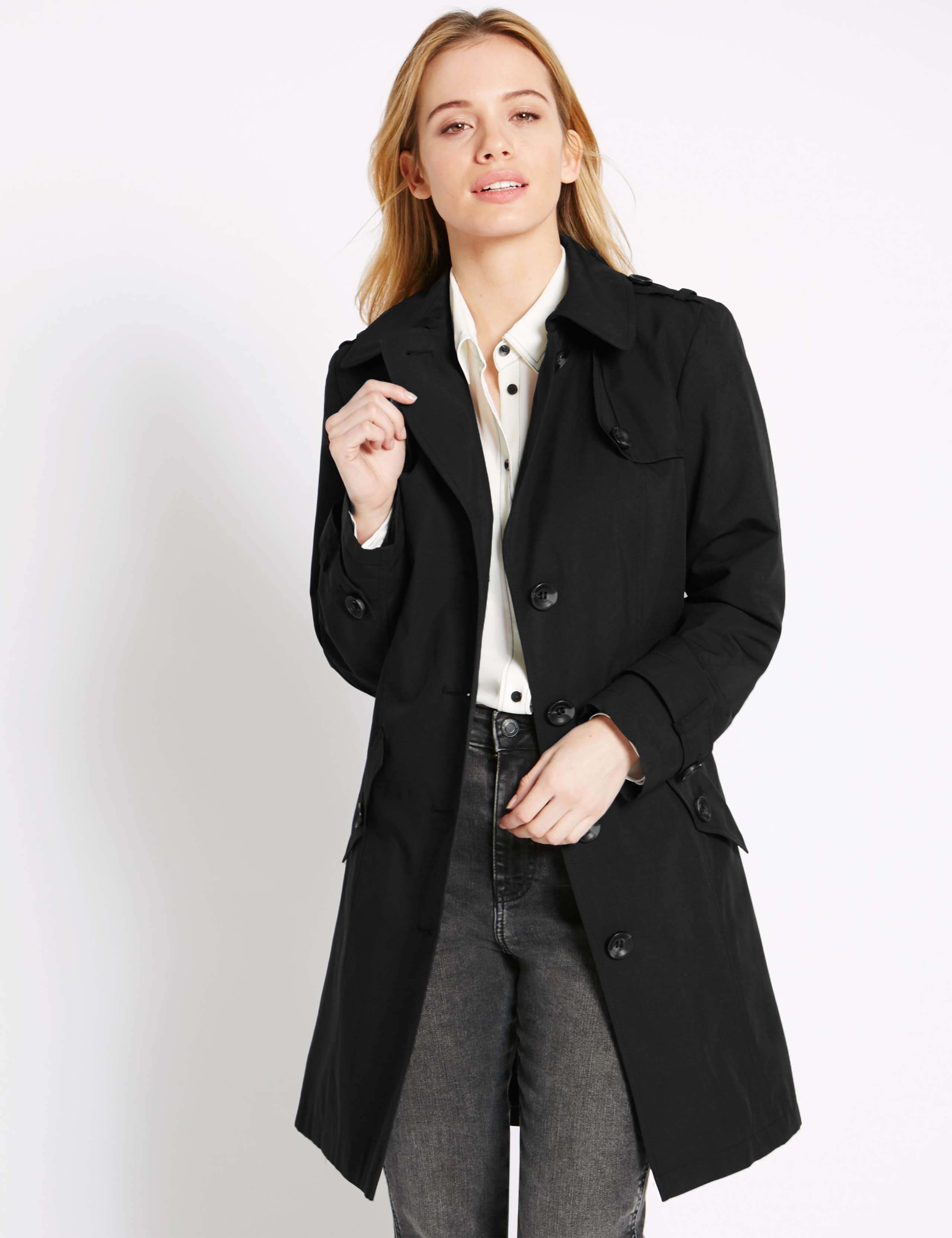 PETITE Belted Trench Coat with Stormwear™ 1 of 3