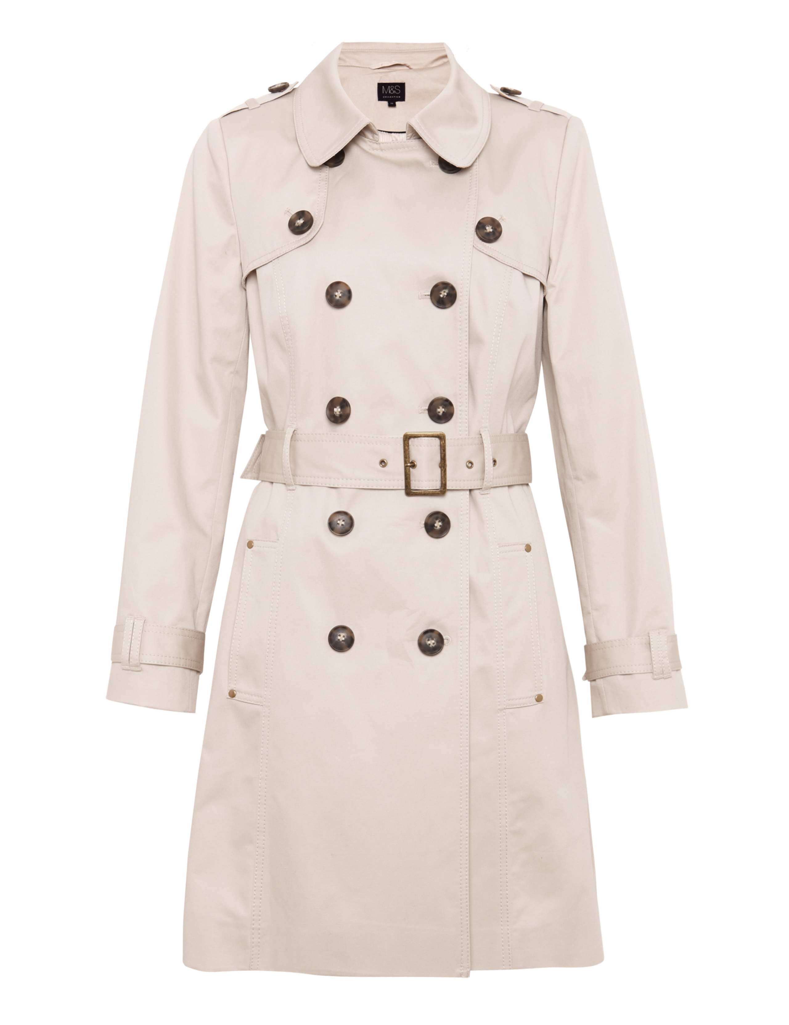 Pure Cotton Belted Trench Coat with Stormwear™ 3 of 6
