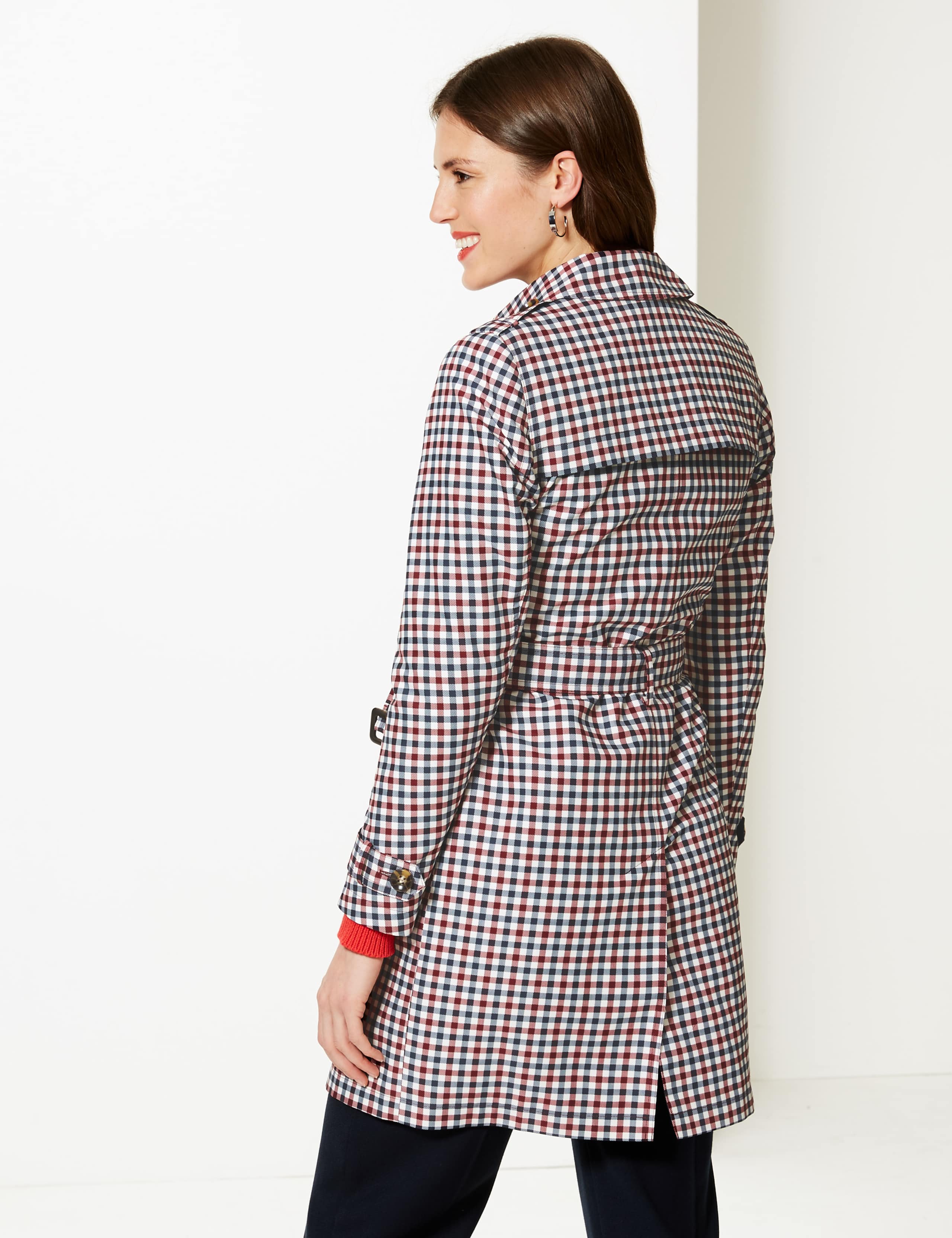Checked Trench Coat 5 of 5