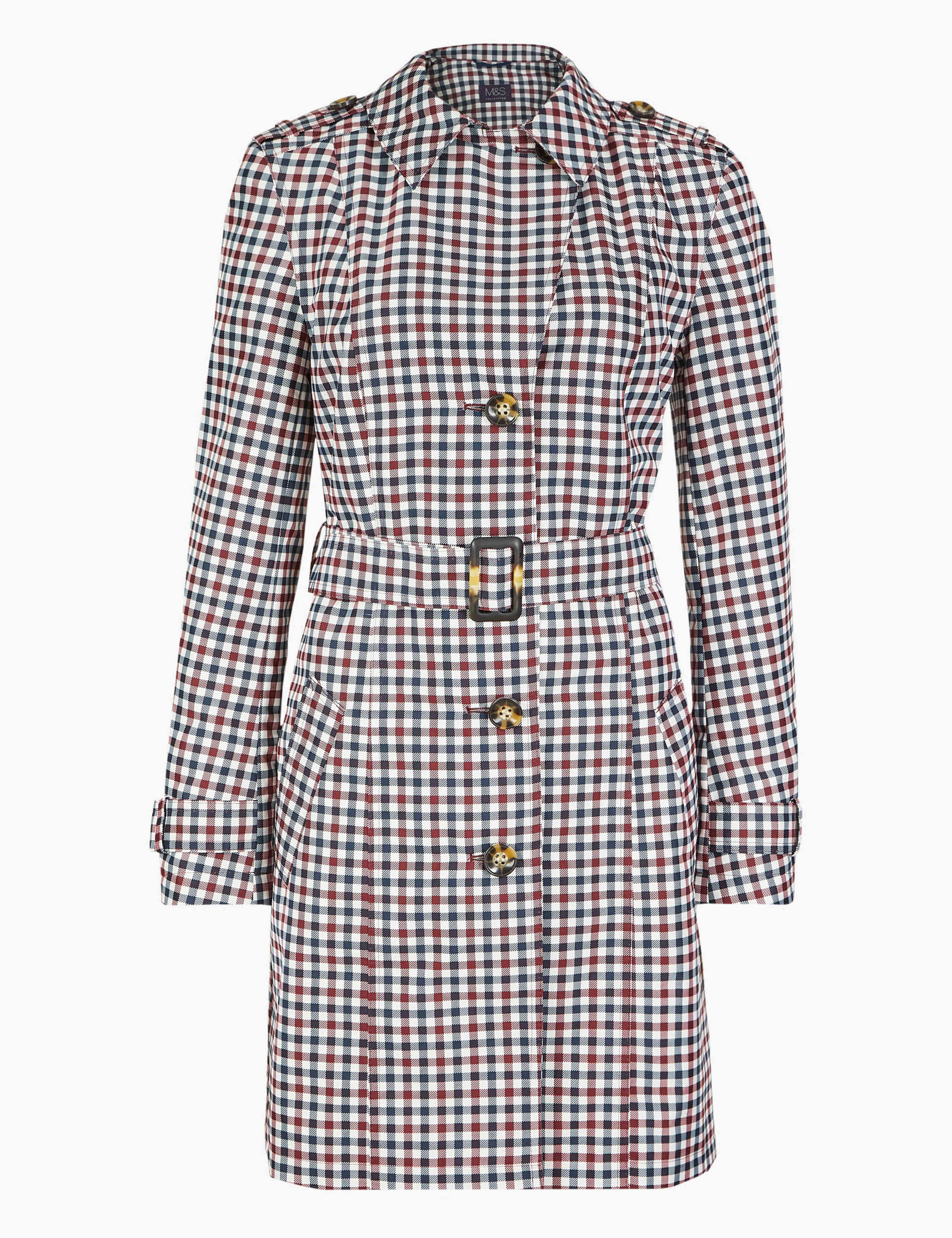 Checked Trench Coat 2 of 5