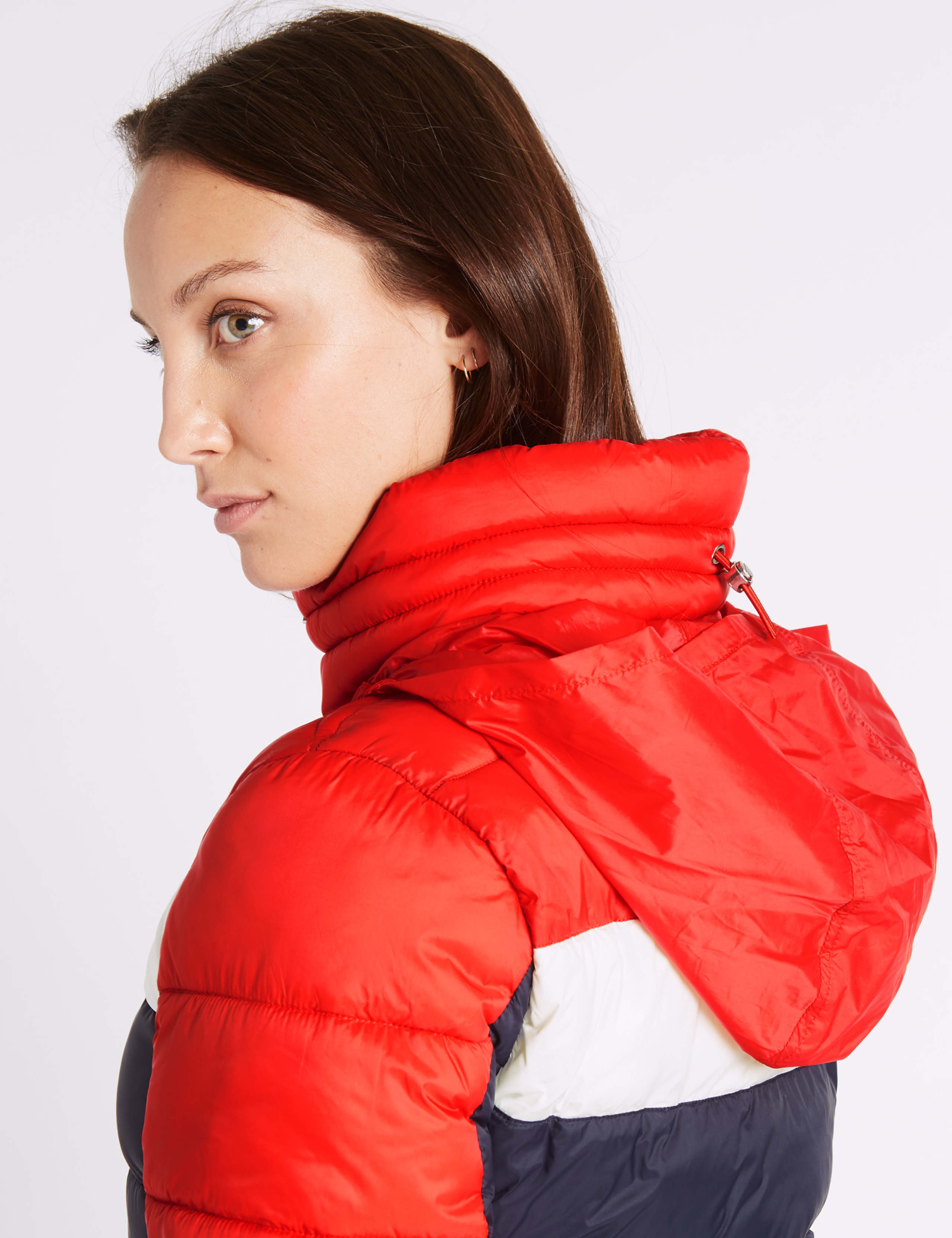 Colour Block Jacket with Concealed Hood 5 of 6
