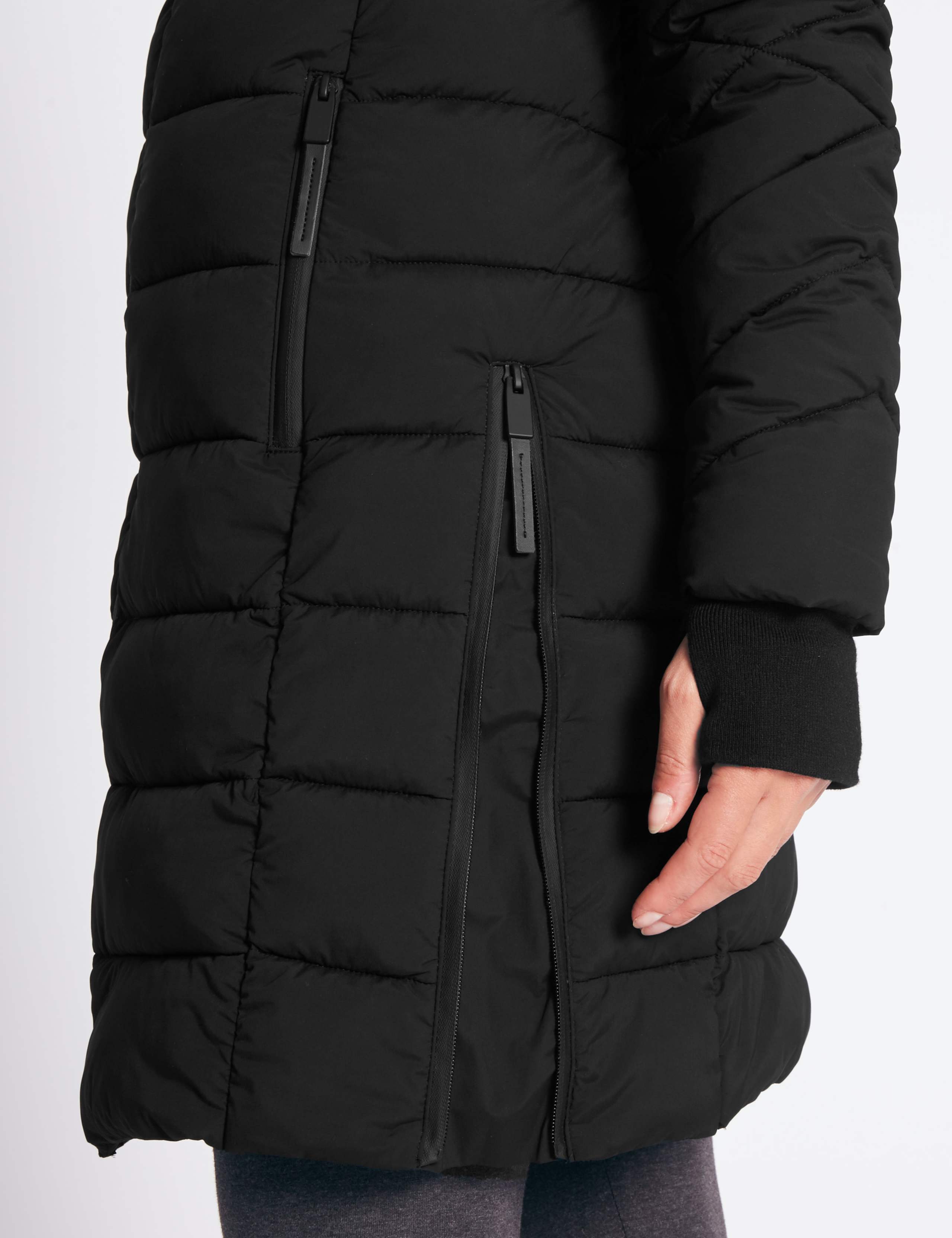 Padded Jacket with Detachable Hood M&S Collection M&S IE