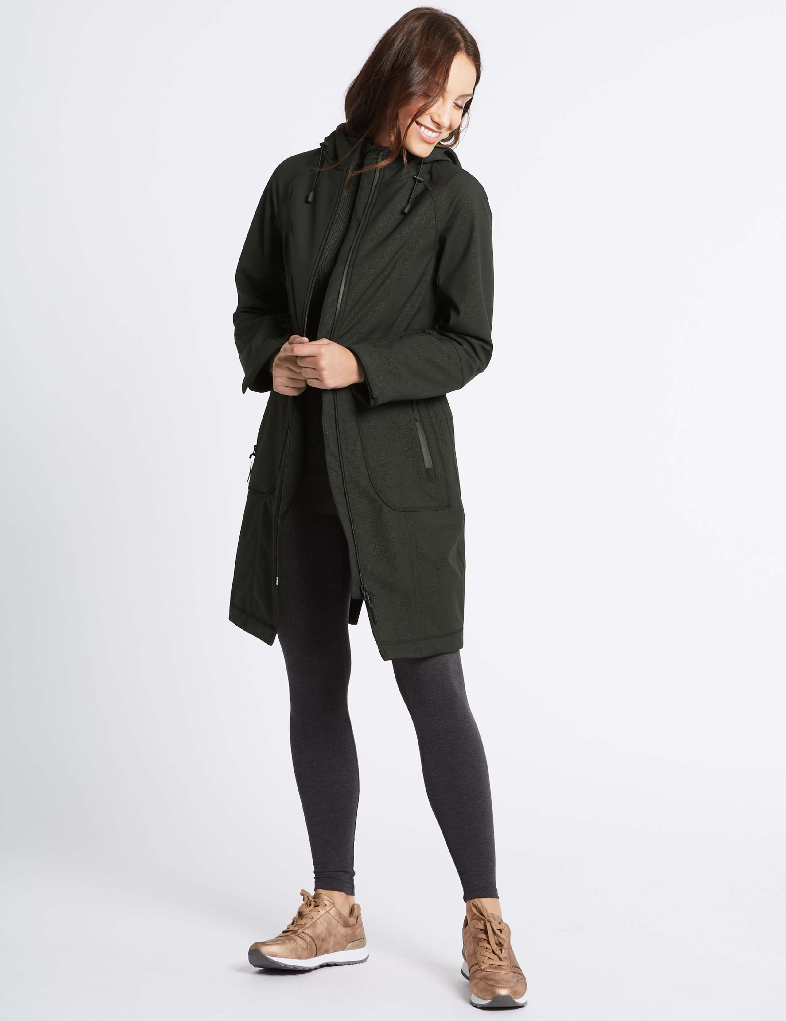 Funnel Neck Coat with Stormwear™ 1 of 8