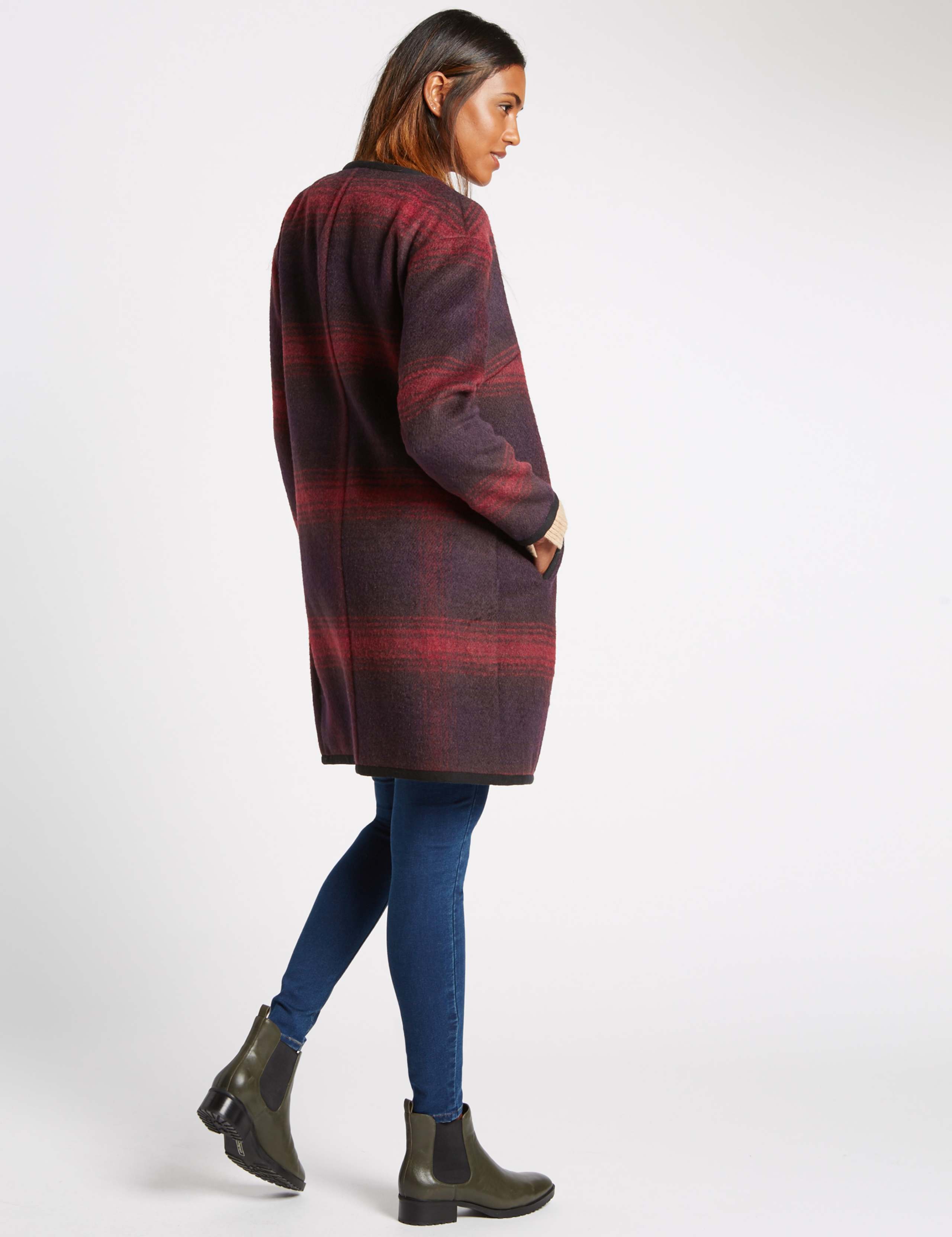 Checked Blanket Coat 3 of 4