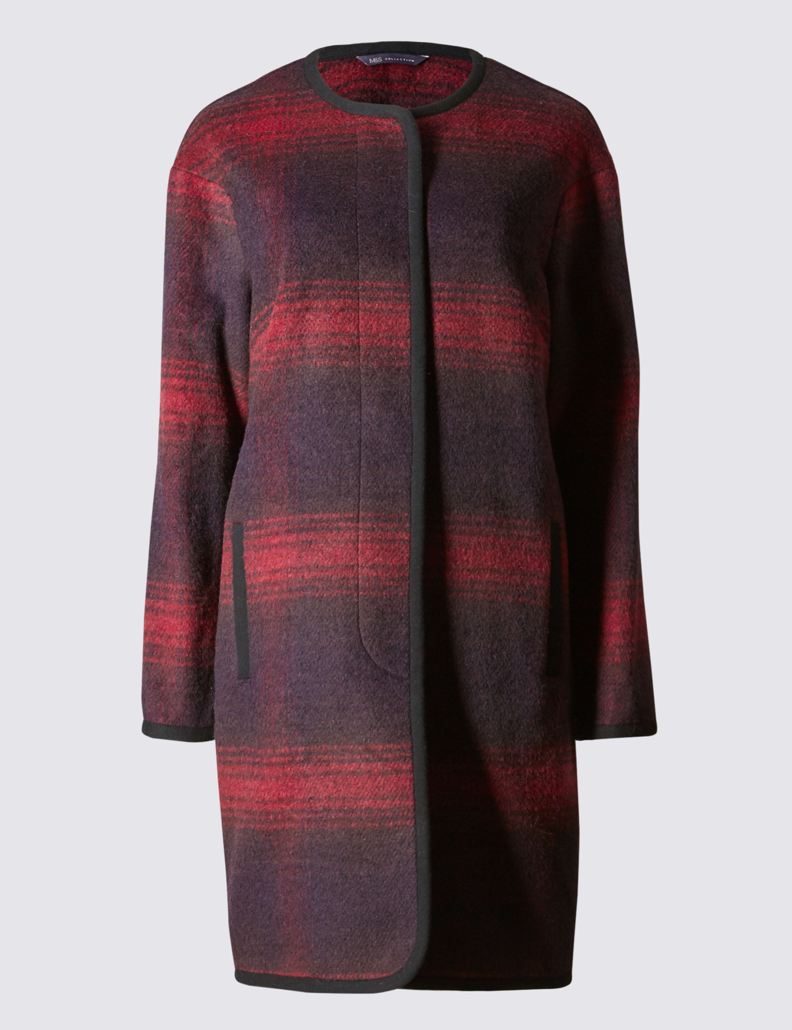 Checked Blanket Coat 2 of 4