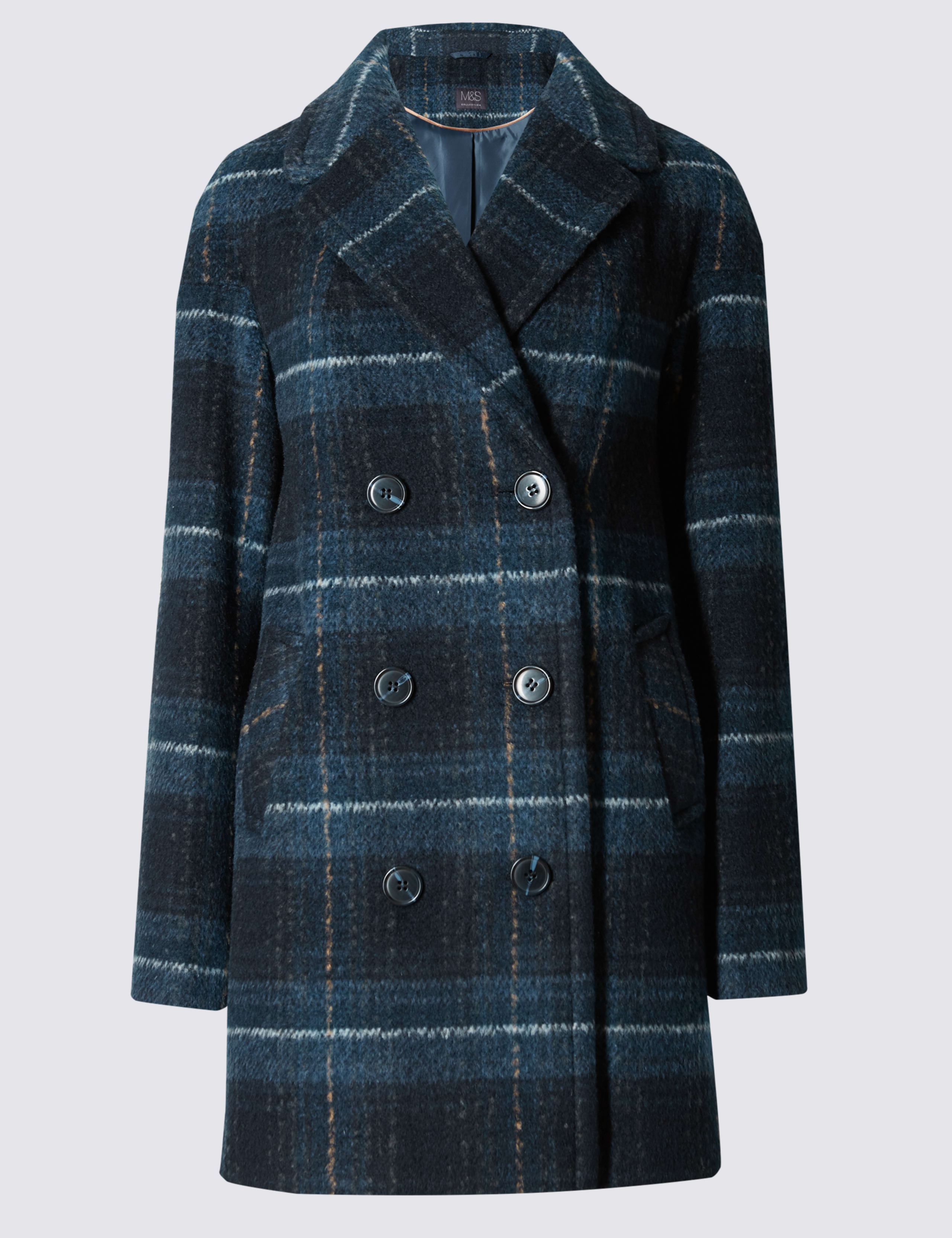Checked Double Breasted Coat 2 of 4