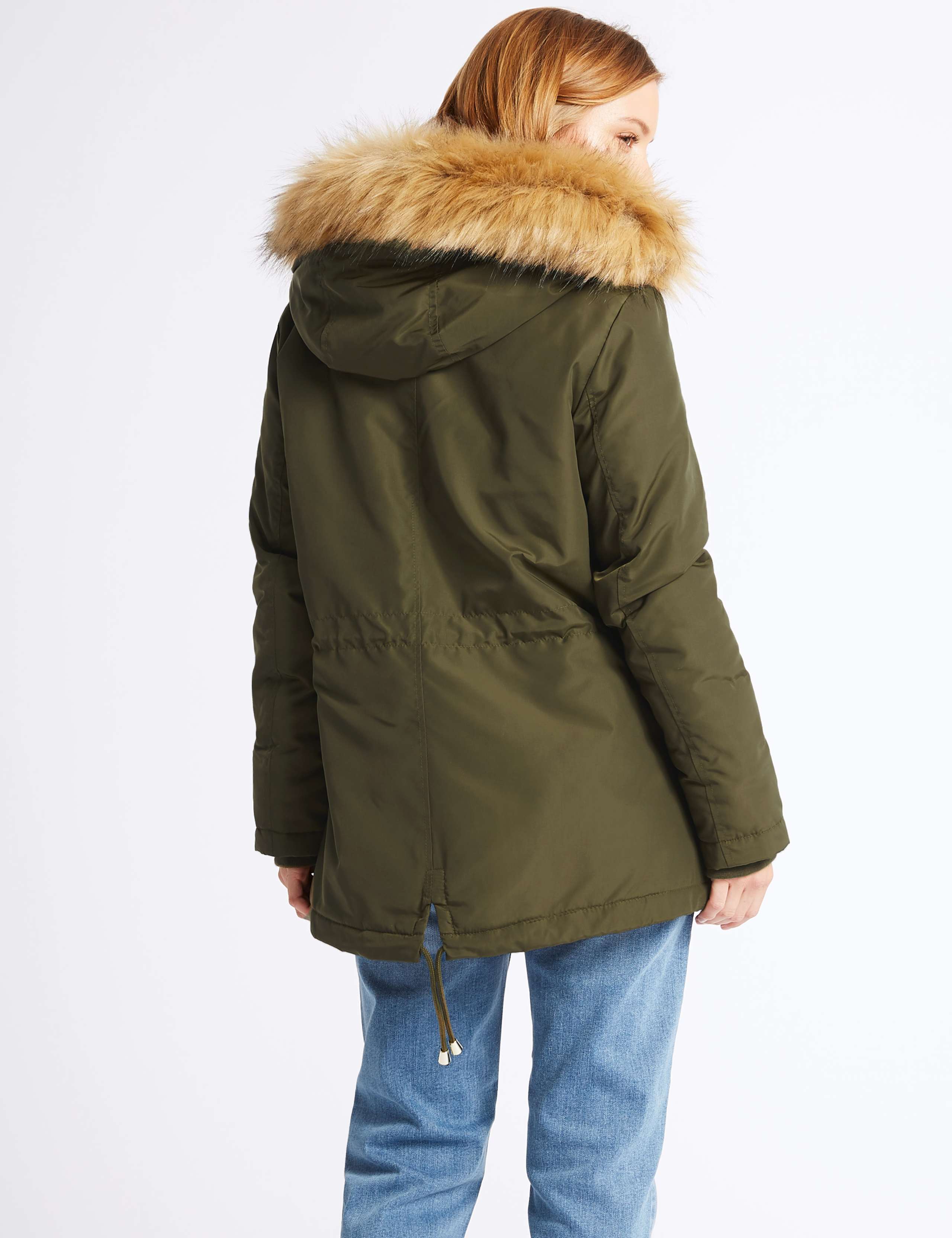 PETITE Drawstring Waist Parka with Stormwear™ 4 of 6