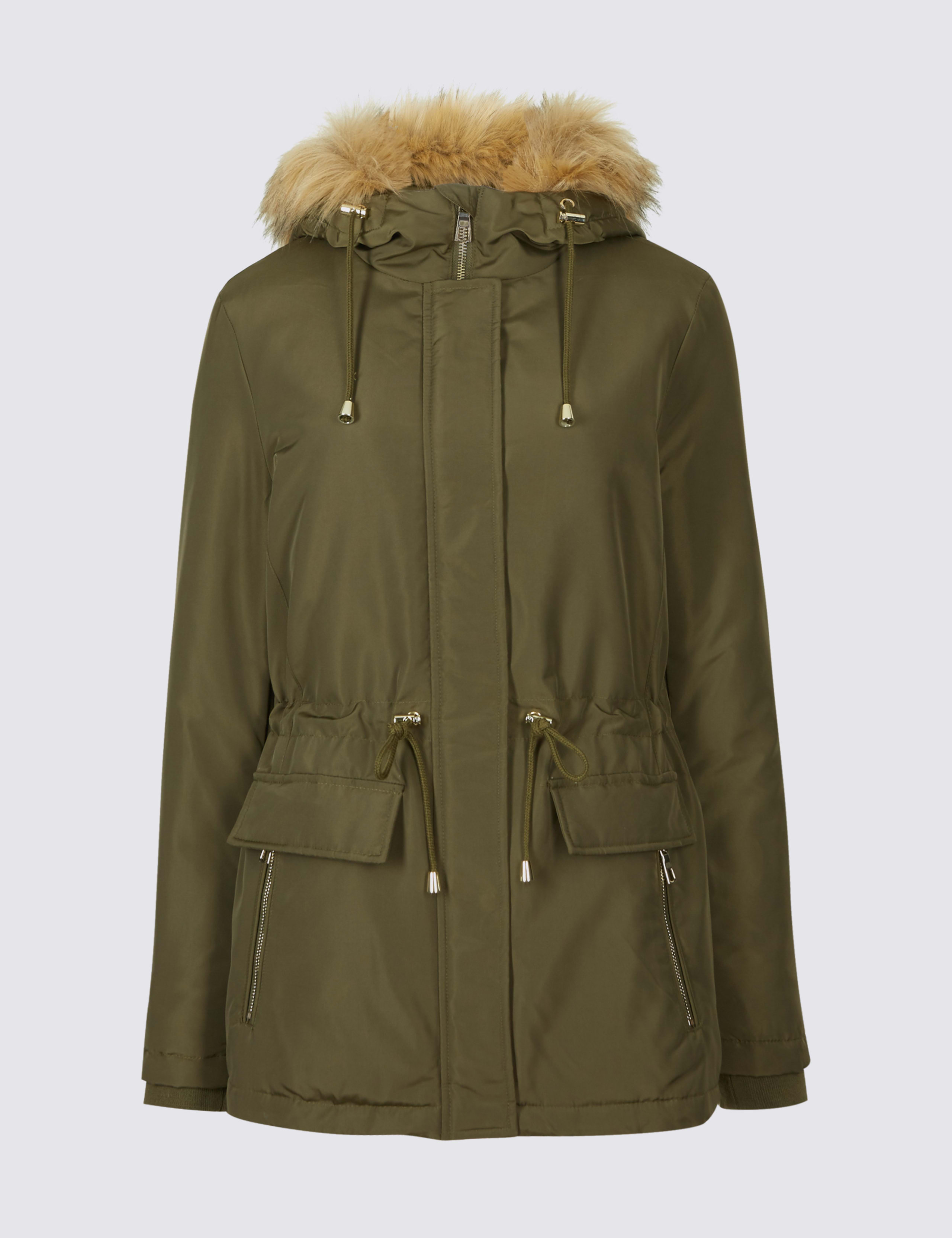 PETITE Drawstring Waist Parka with Stormwear™ 2 of 6