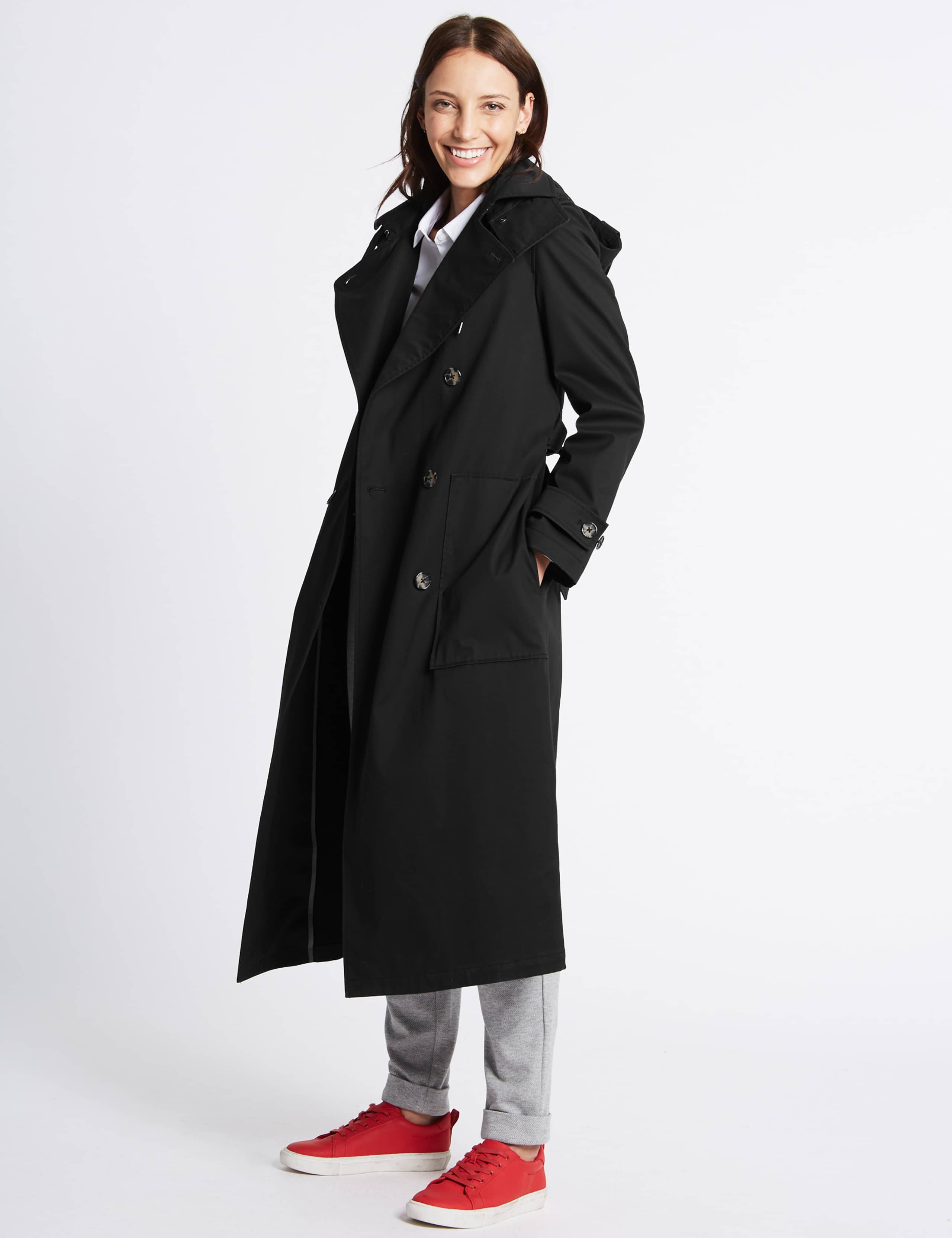 Cotton Rich Trench Coat with Stormwear™ 1 of 6