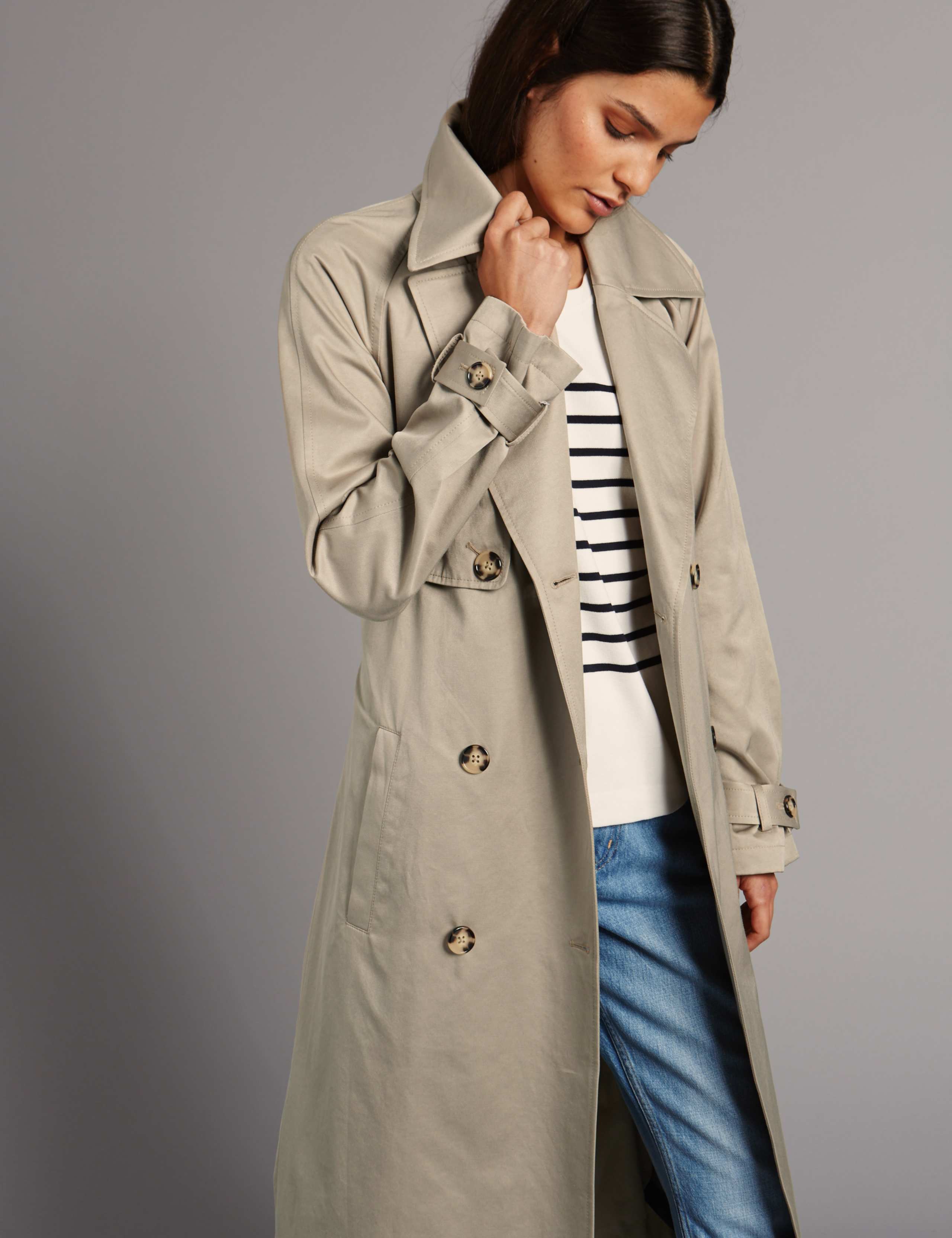 Cotton Blend Trench Coat with Stormwear™ 2 of 4