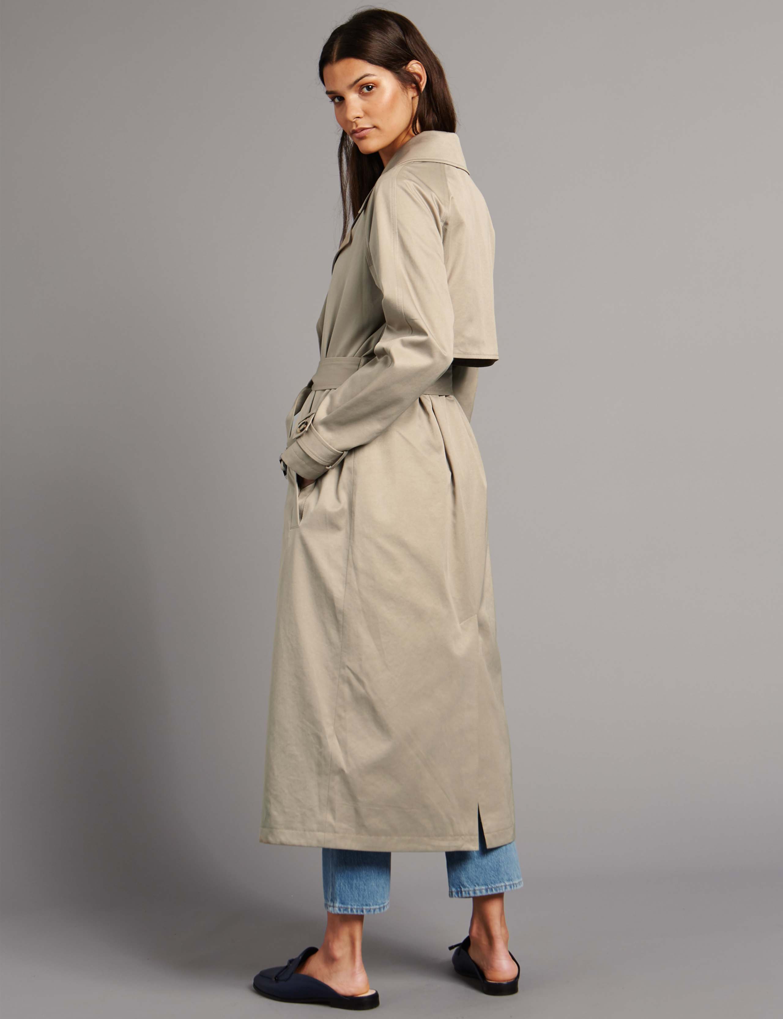 Cotton Blend Trench Coat with Stormwear™ 3 of 4