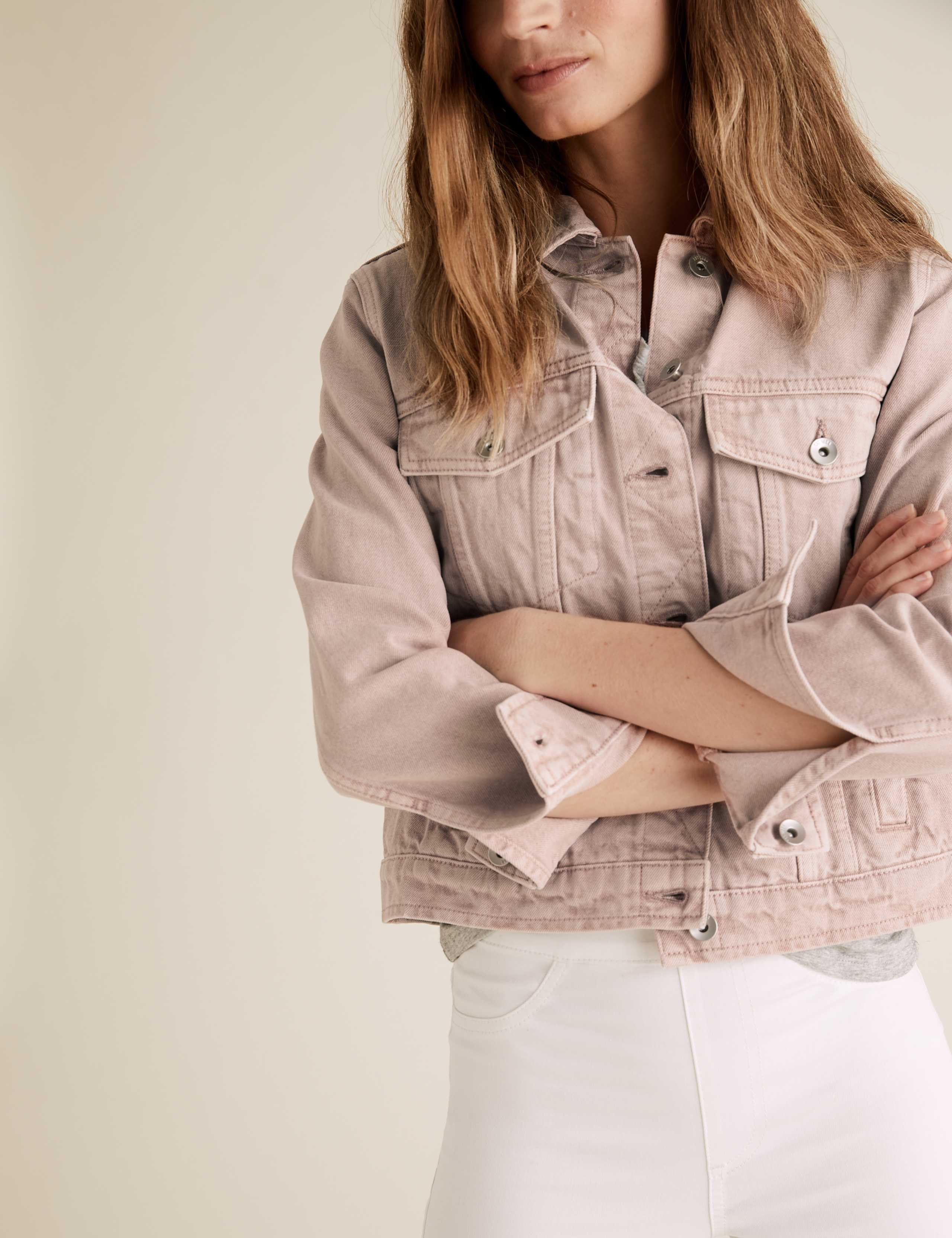 Petite Pure Cotton Denim Jacket 5 of 6