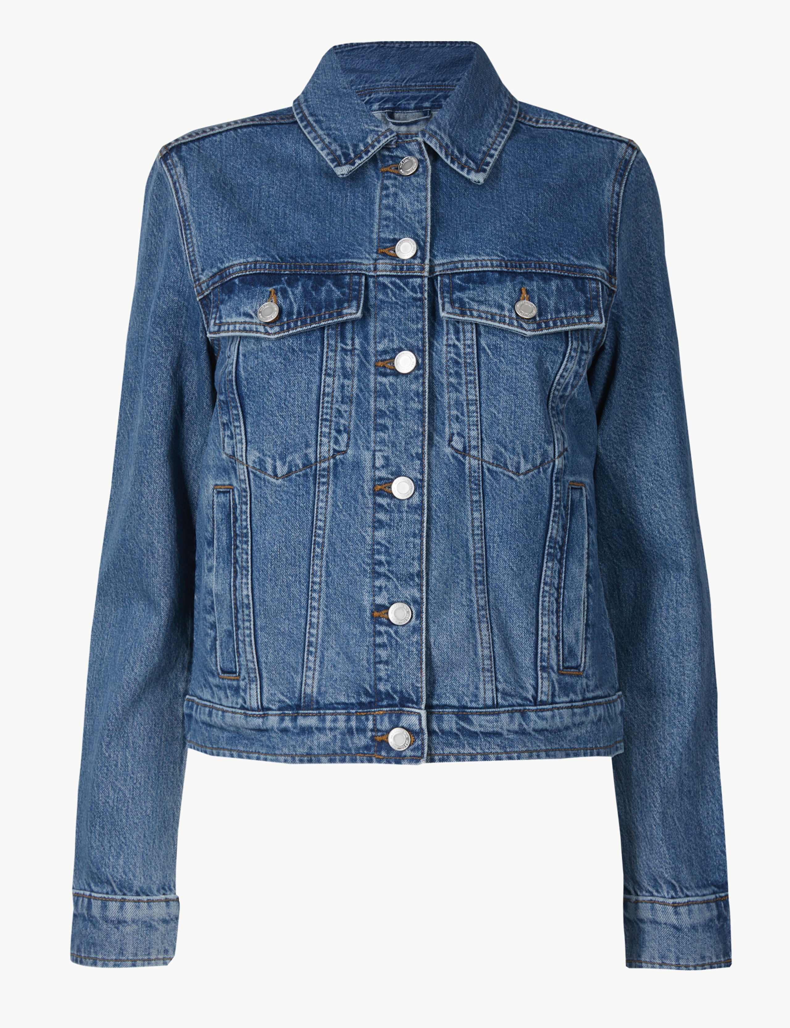 Button Detailed Denim Jacket 2 of 4