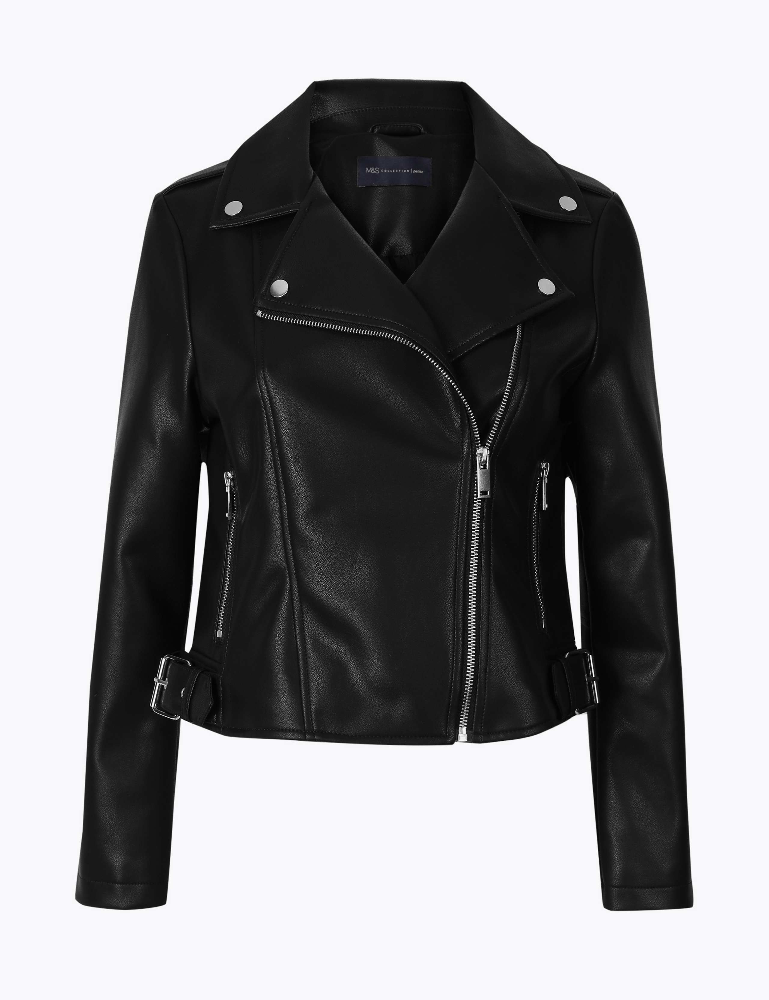 PETITE Zip Detail Biker Jacket 2 of 4