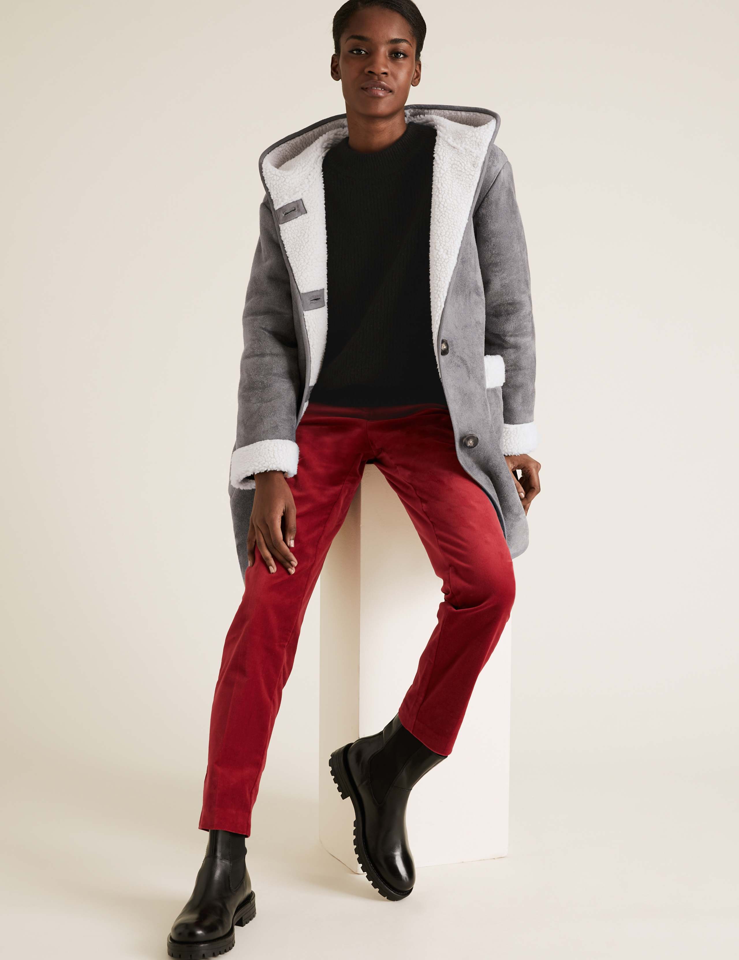 Faux Shearling Coat 3 of 5