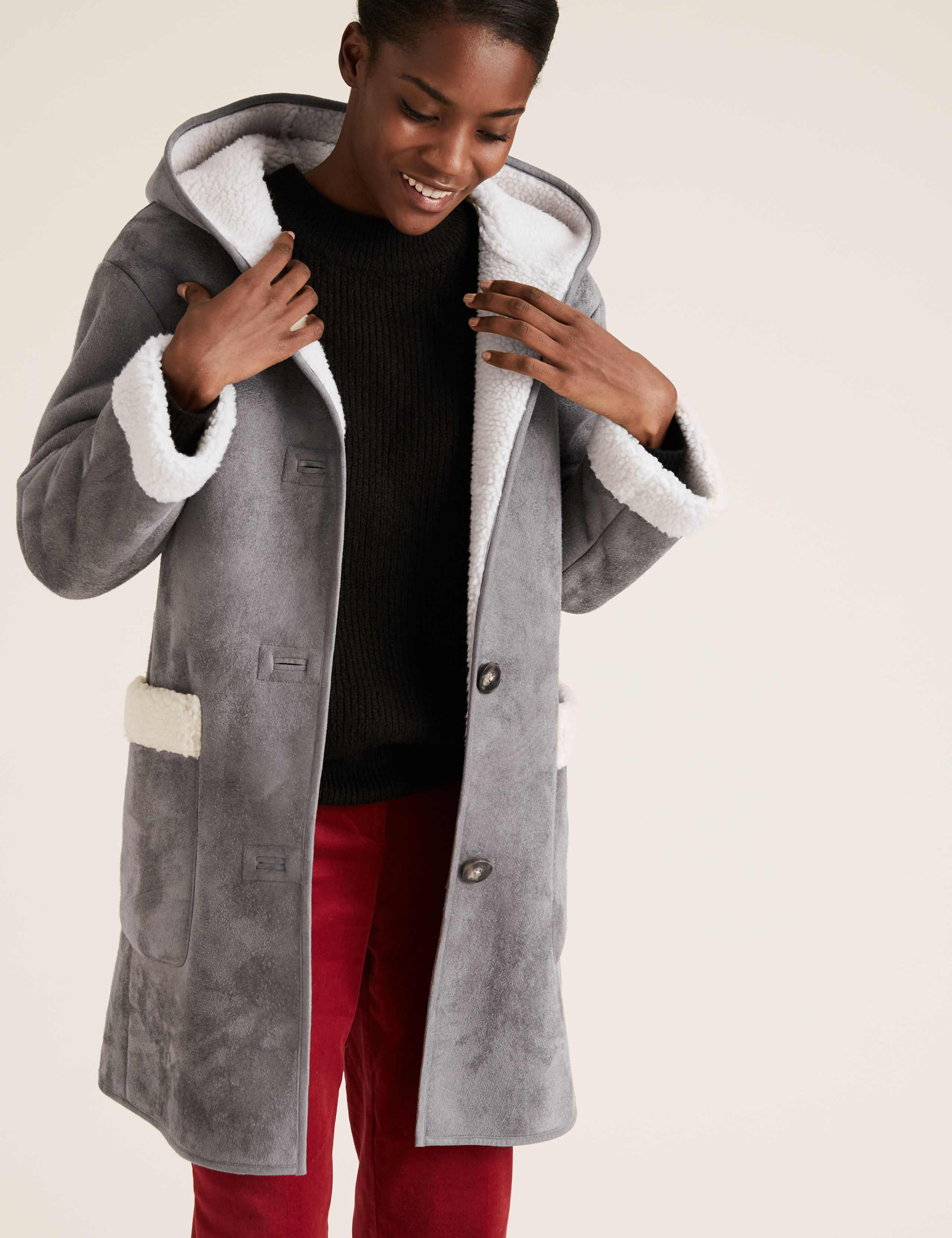 Faux Shearling Coat 4 of 5