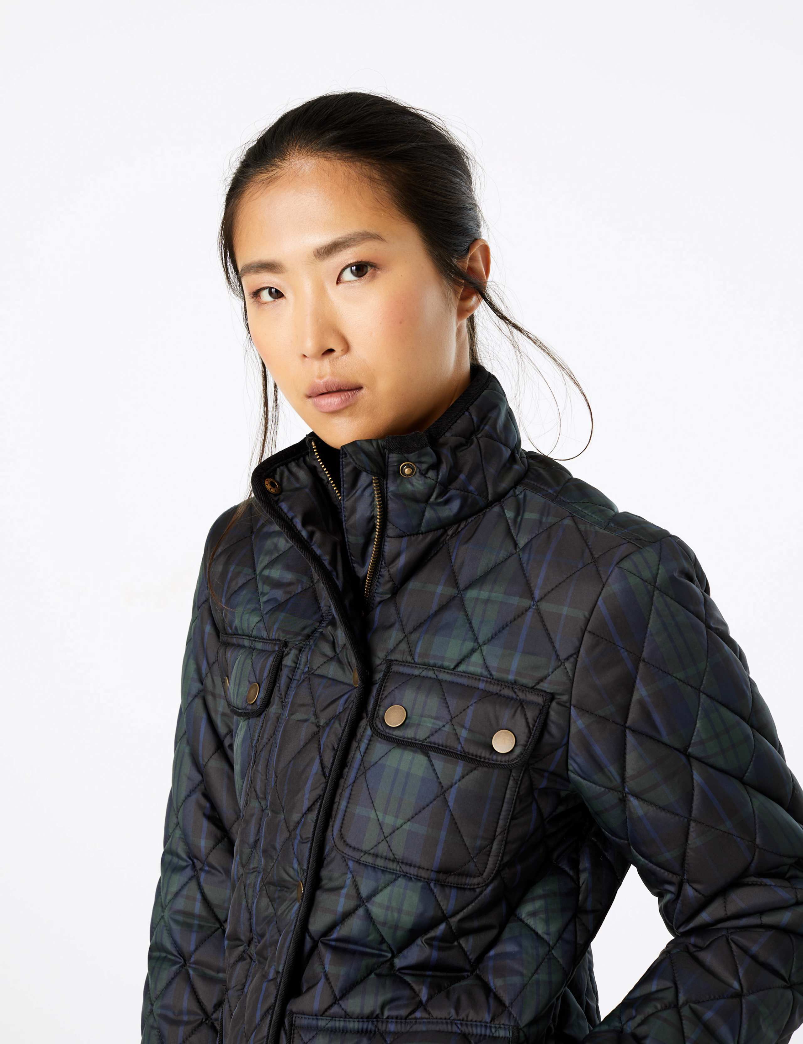 Checked Quilted Utility Jacket | M&S Collection | M&S
