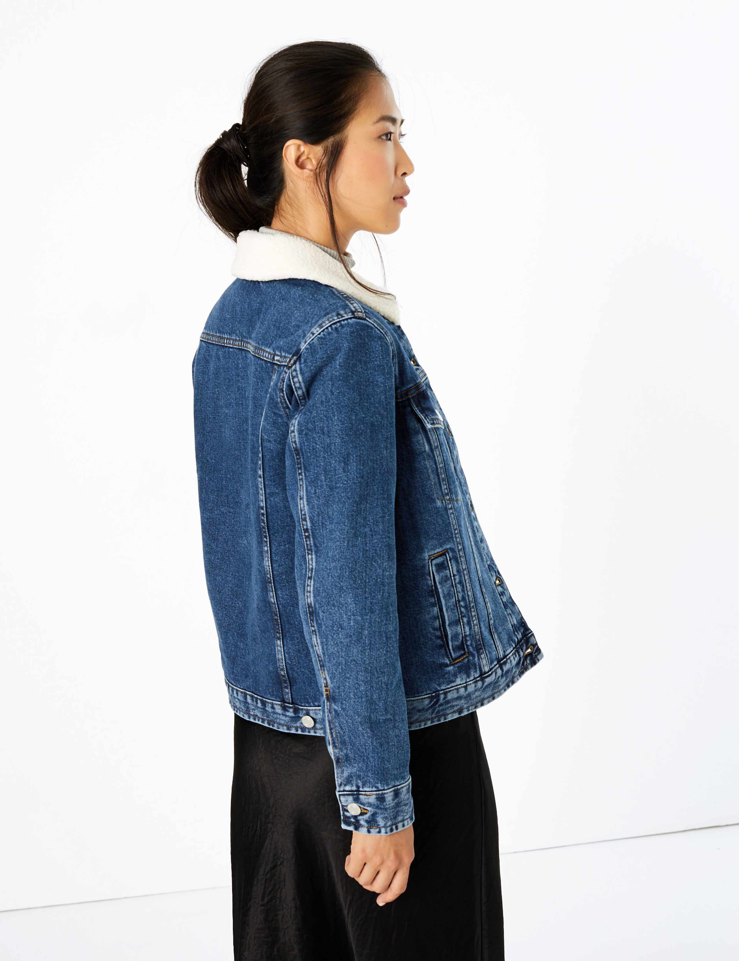 Denim Borg Lined Jacket 5 of 5