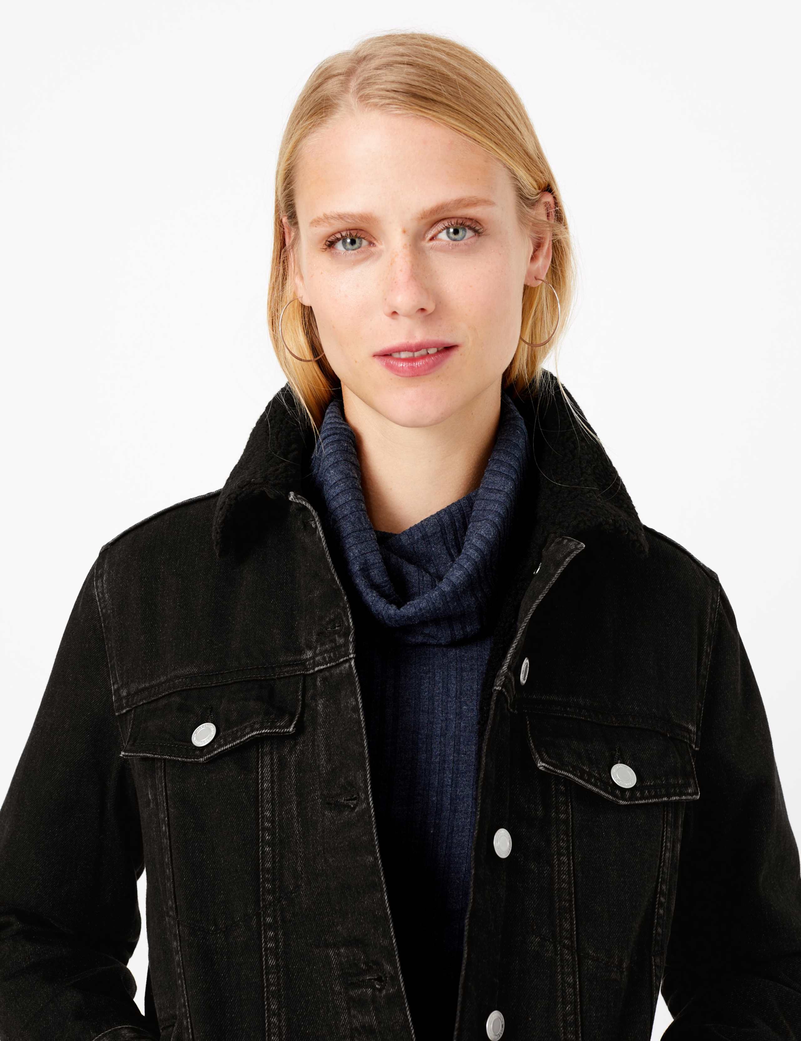 Denim Borg Lined Jacket 3 of 5