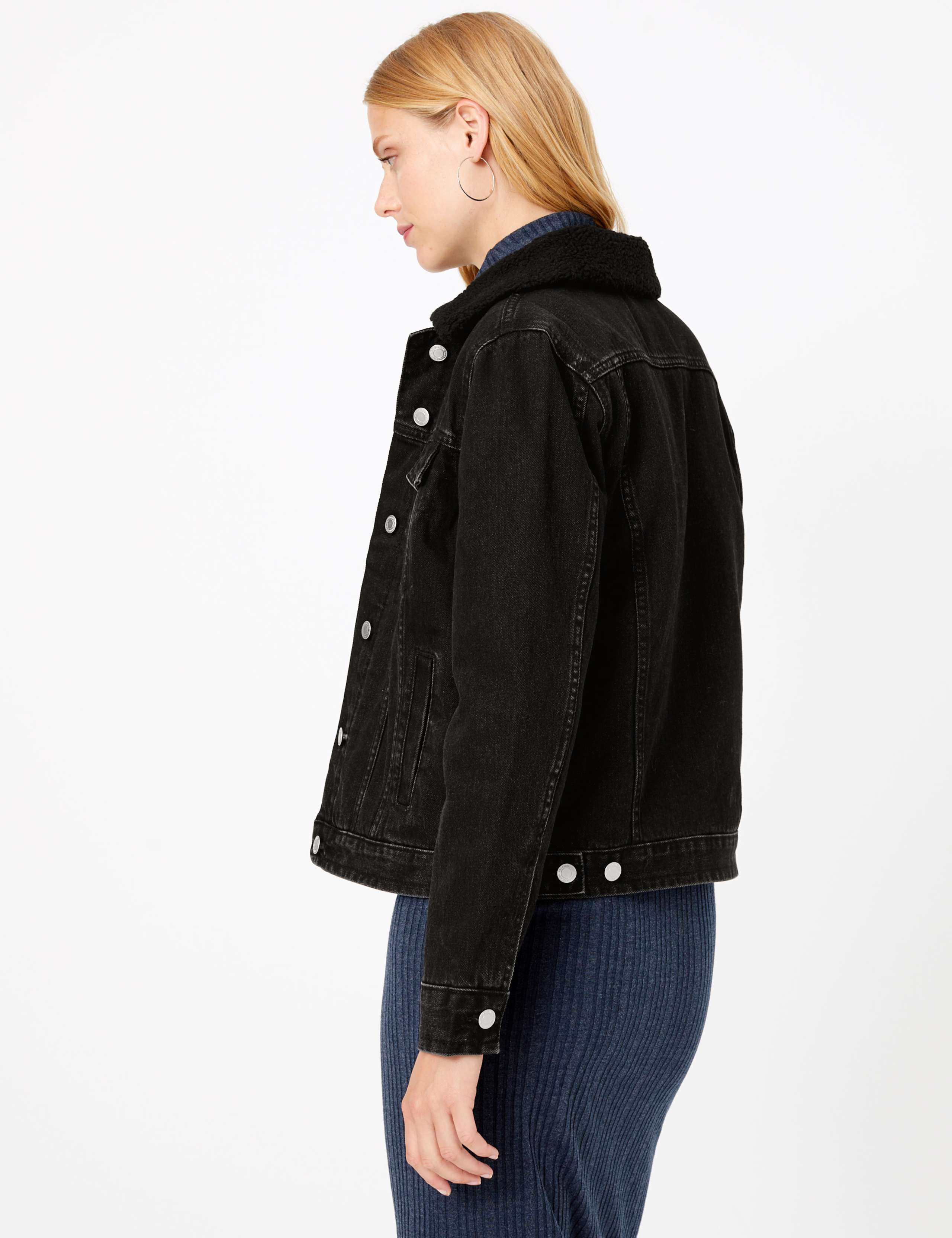 Denim Borg Lined Jacket 4 of 5