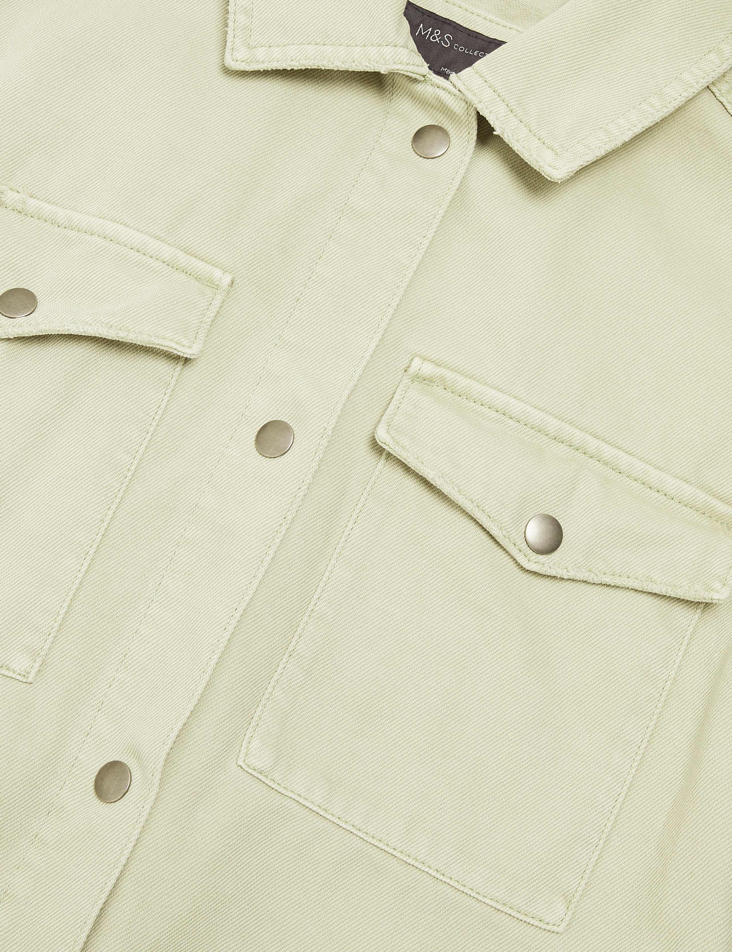 Denim Belted Utility Jacket 7 of 7