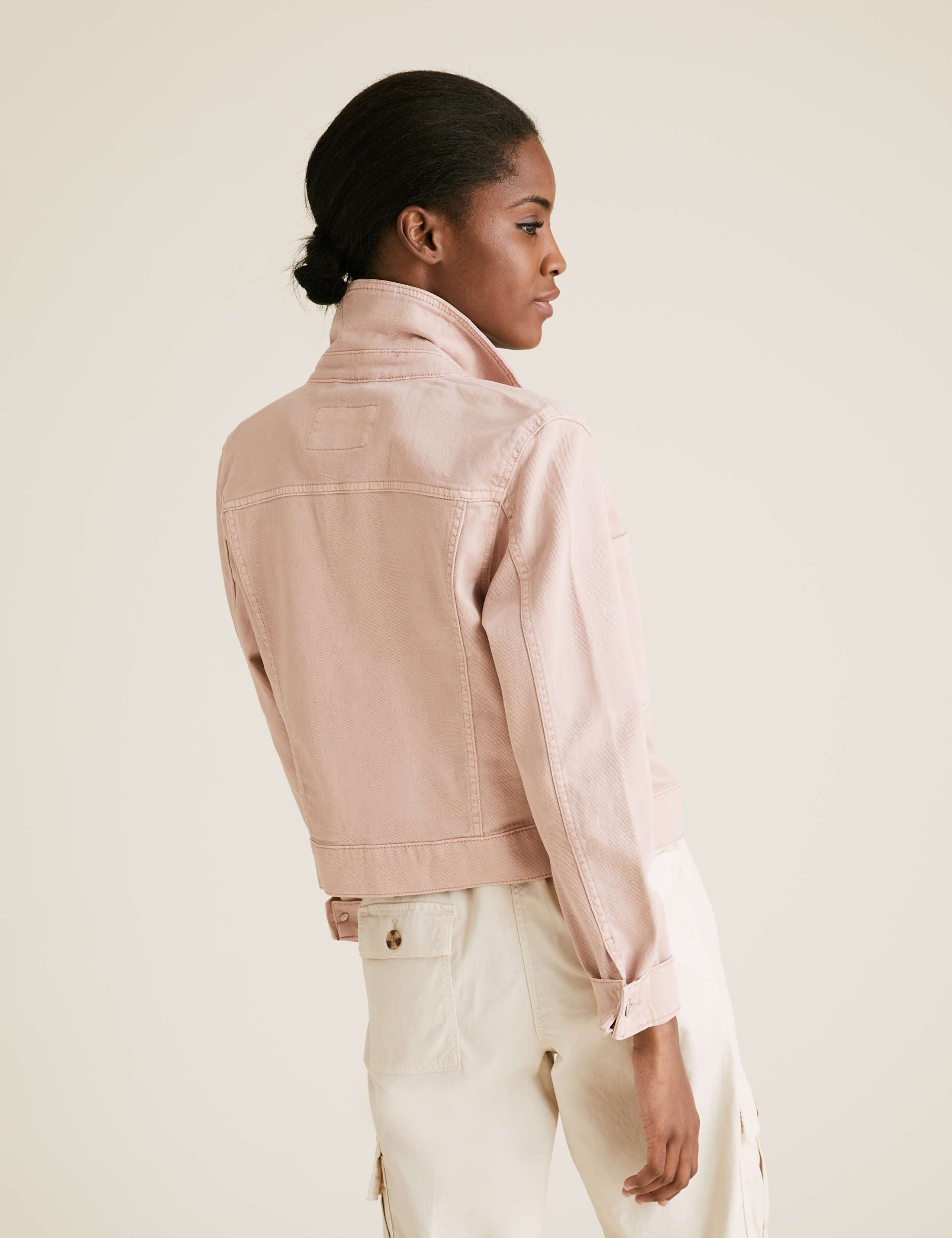 Denim Cropped Jacket 1 of 6