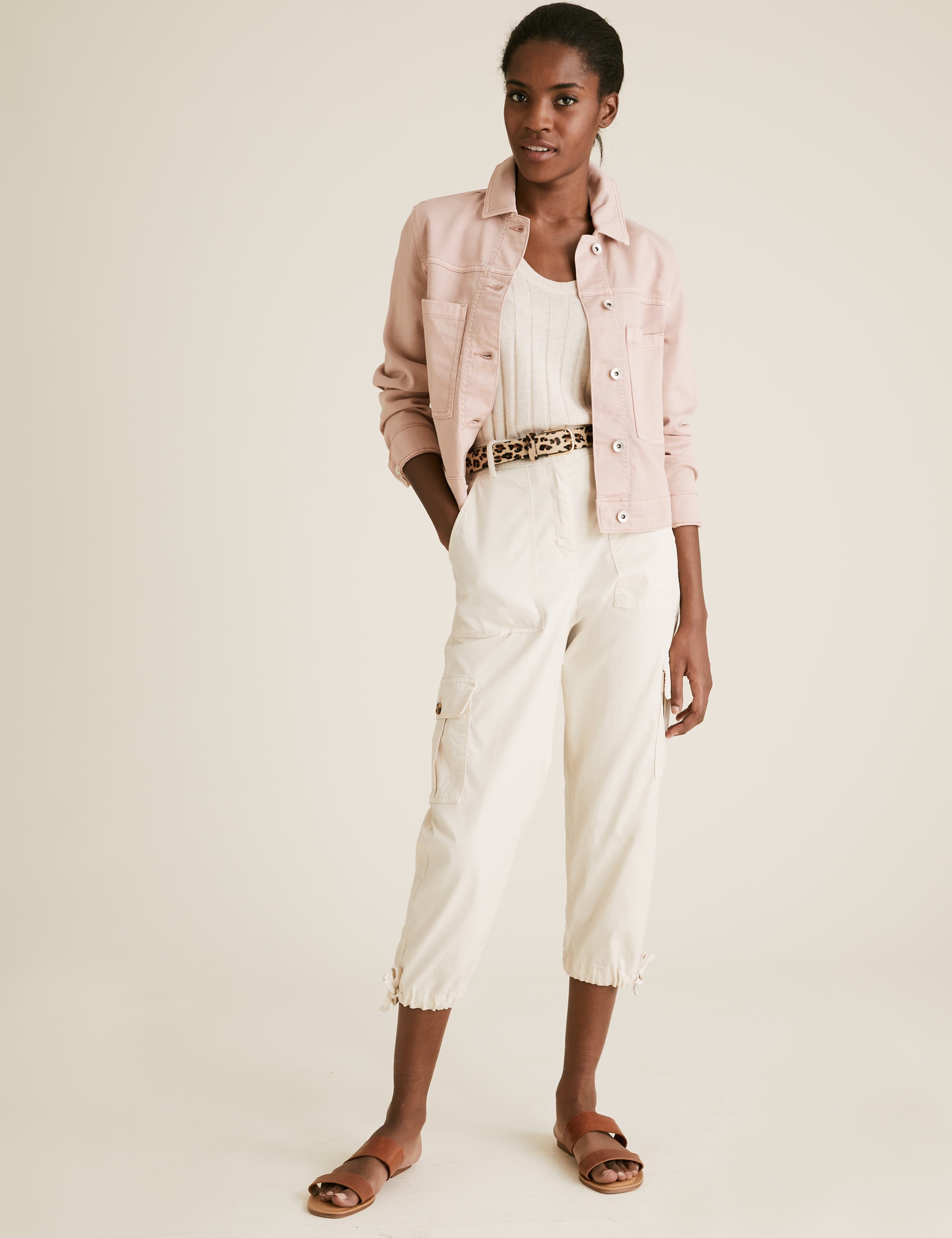 Denim Cropped Jacket 3 of 6