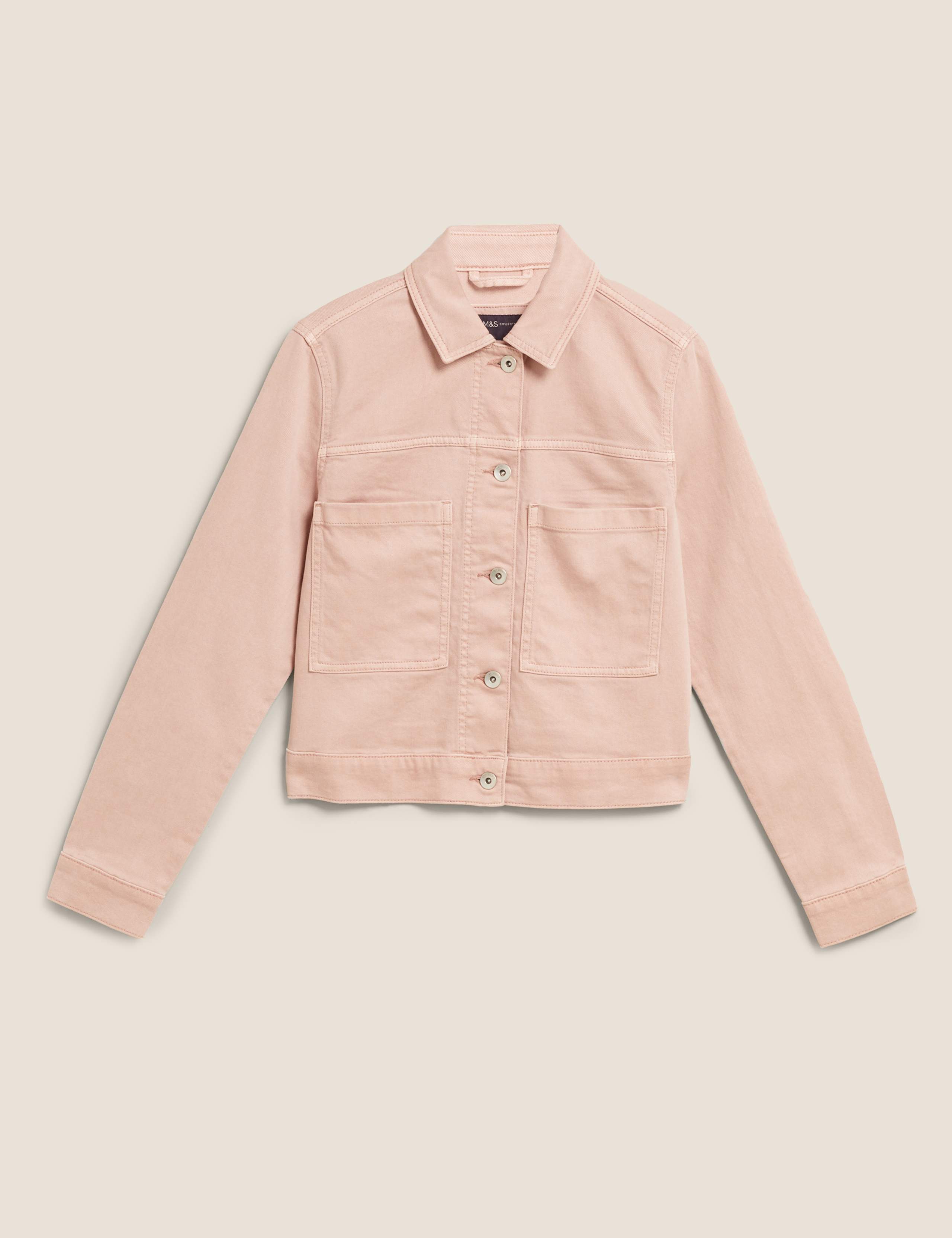 Denim Cropped Jacket 2 of 6