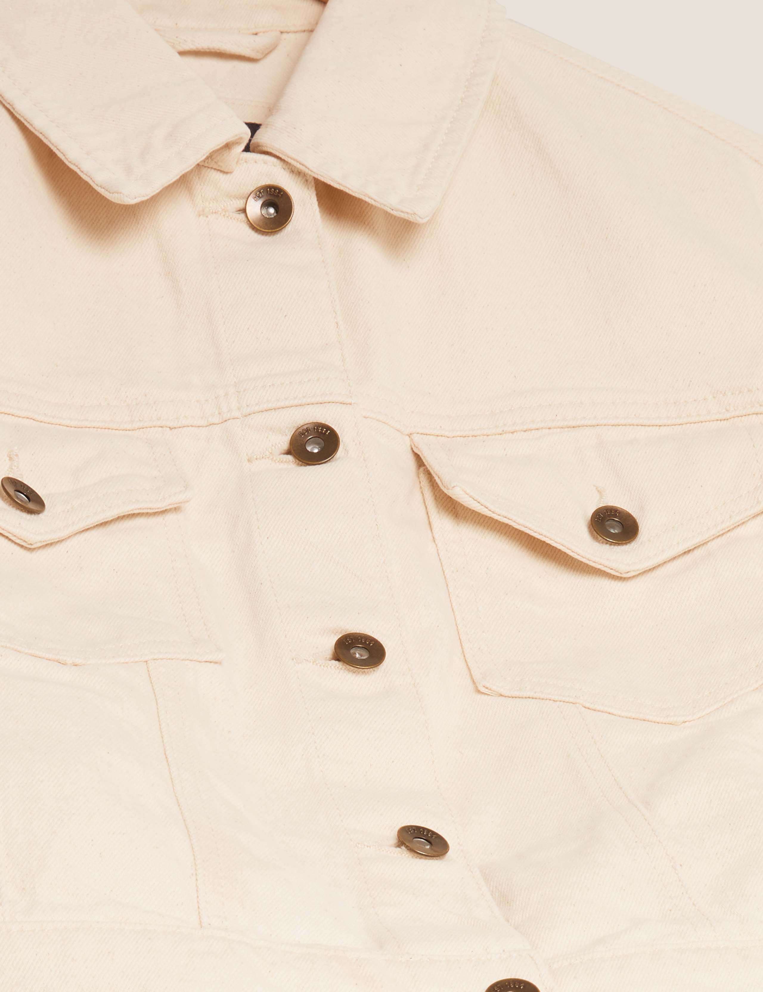 Denim Cropped Jacket 6 of 6