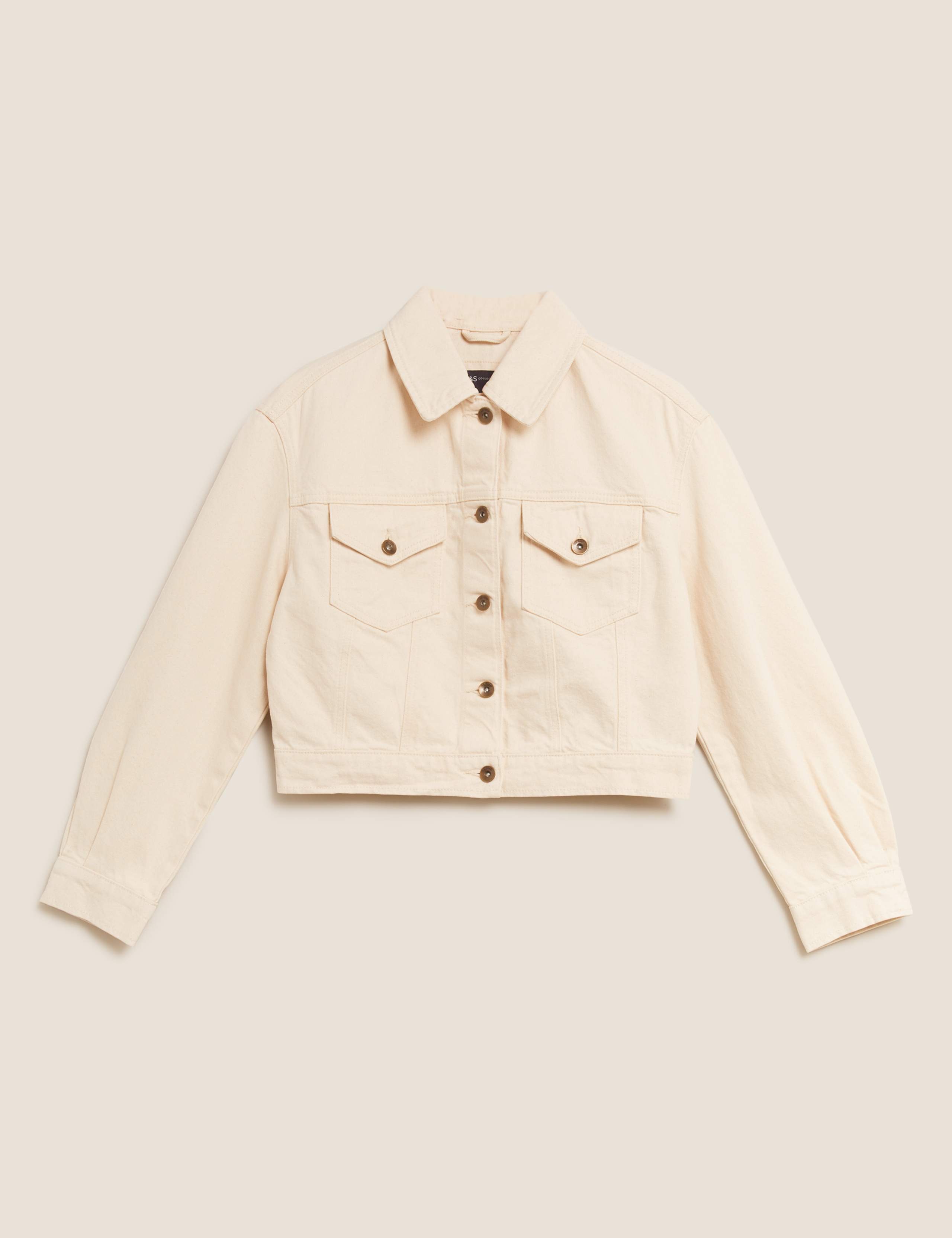 Denim Cropped Jacket 2 of 6