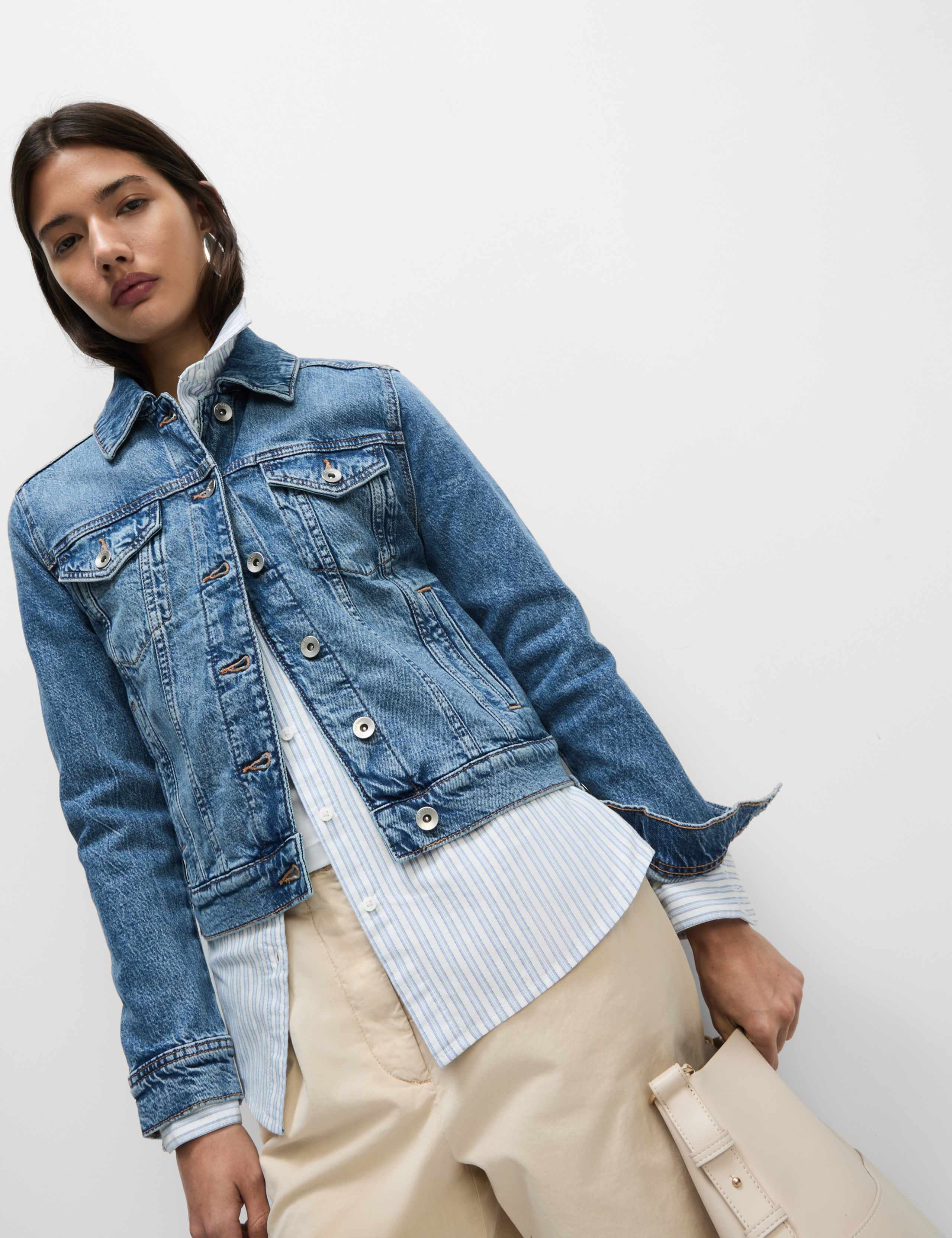 Denim Jacket with Stretch 1 of 7