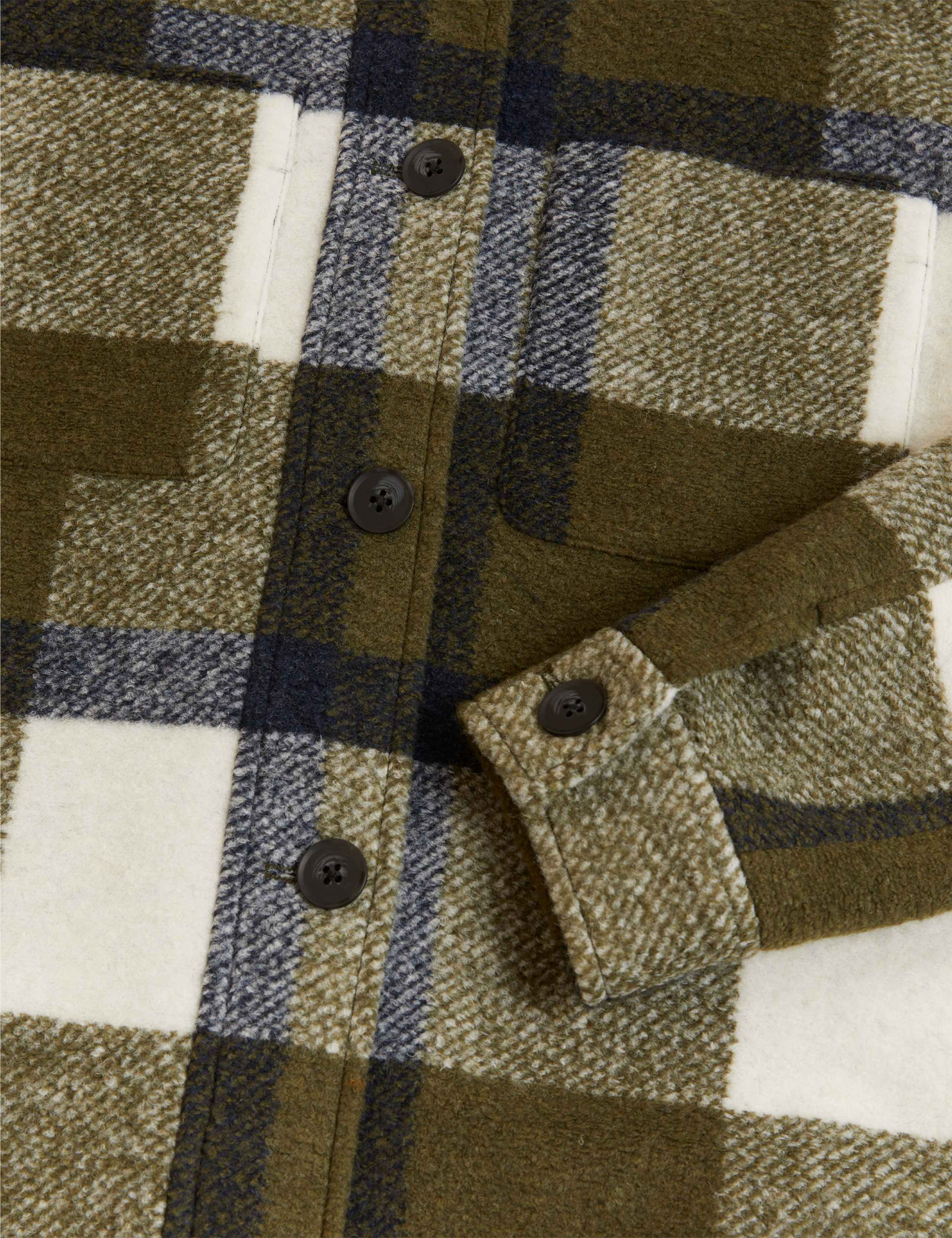 Checked Collared Relaxed Shacket 7 of 7