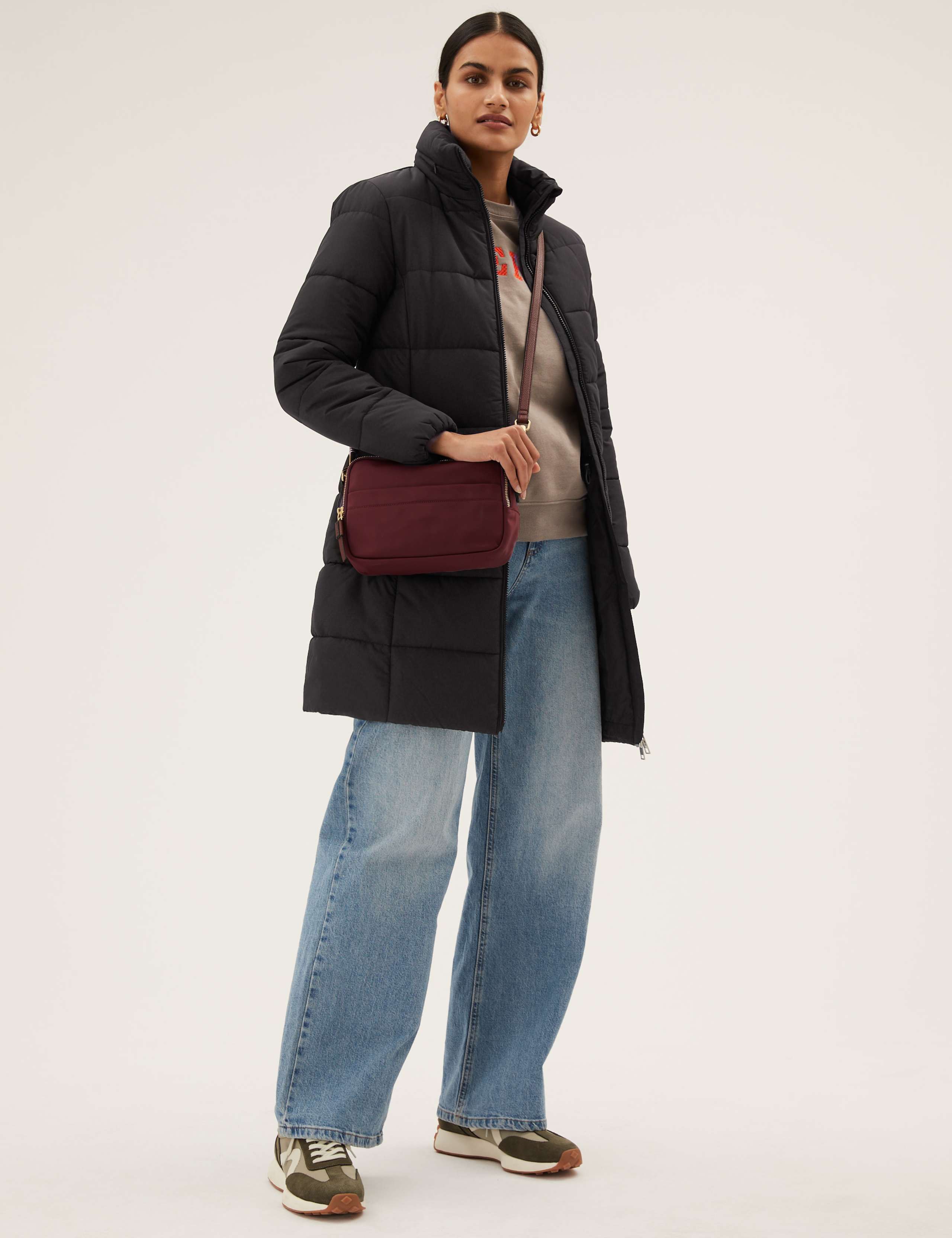 Recycled Thermowarmth™ Funnel Neck Coat 1 of 7