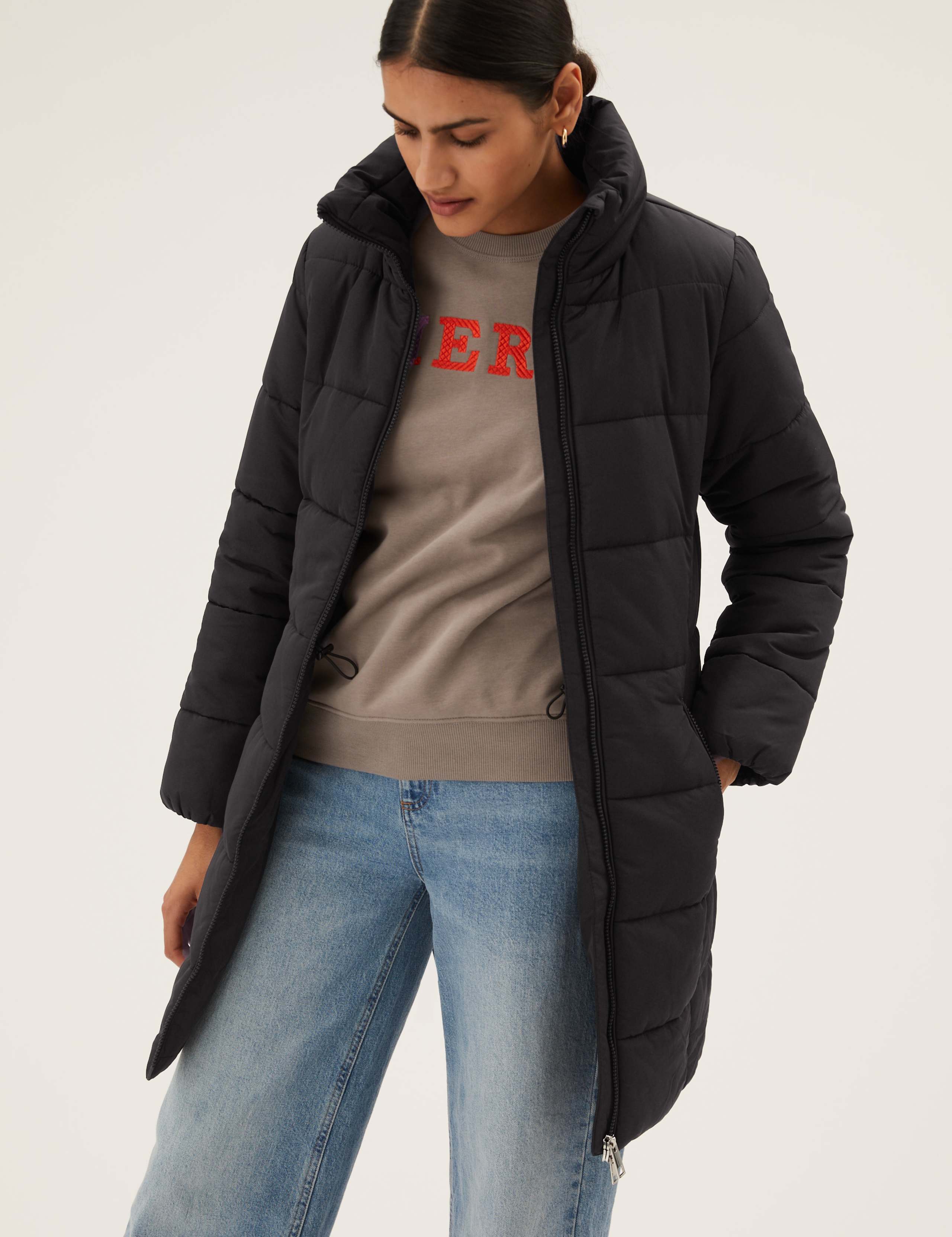 Recycled Thermowarmth™ Funnel Neck Coat 3 of 7