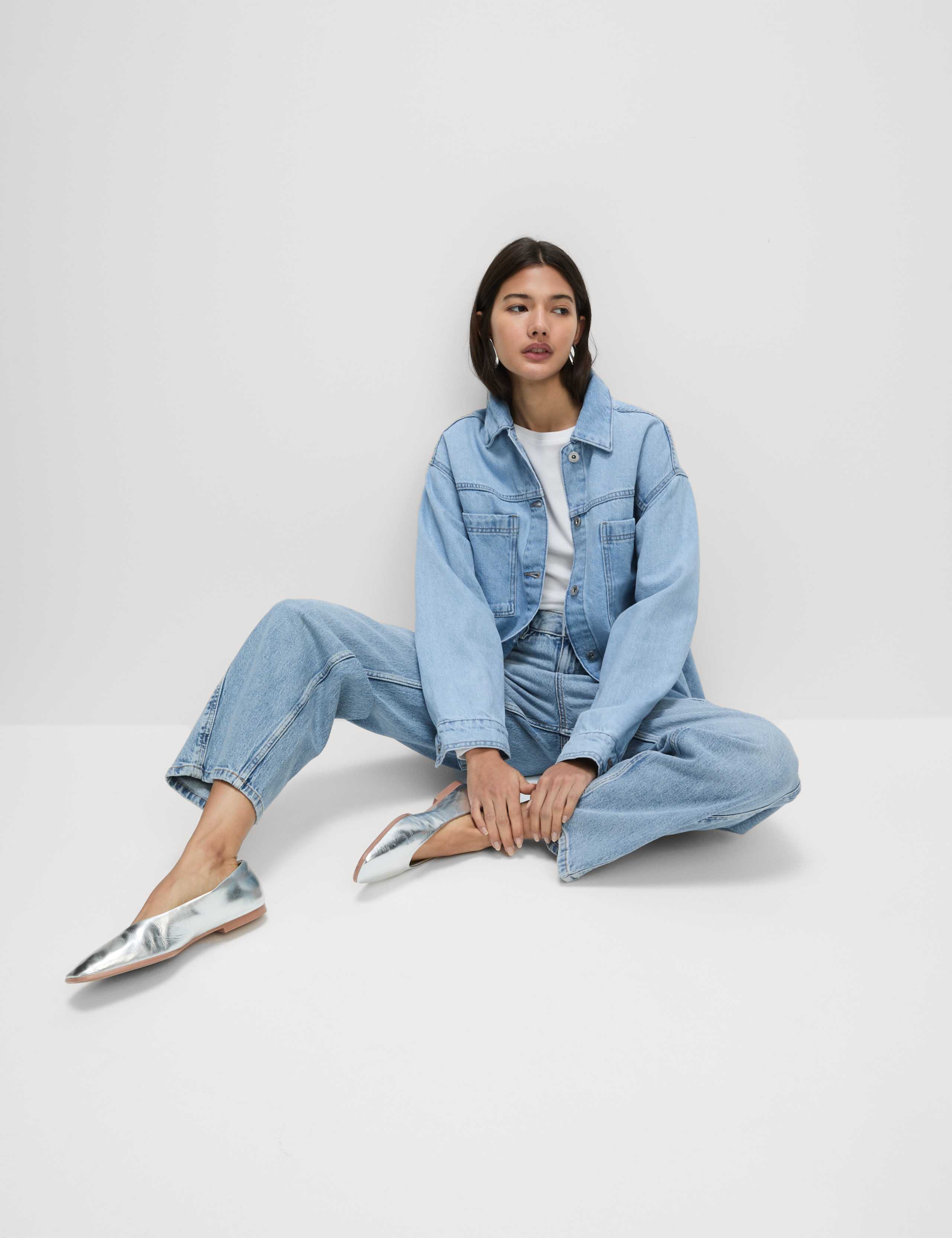 Pure Cotton Denim Relaxed Shacket 5 of 7