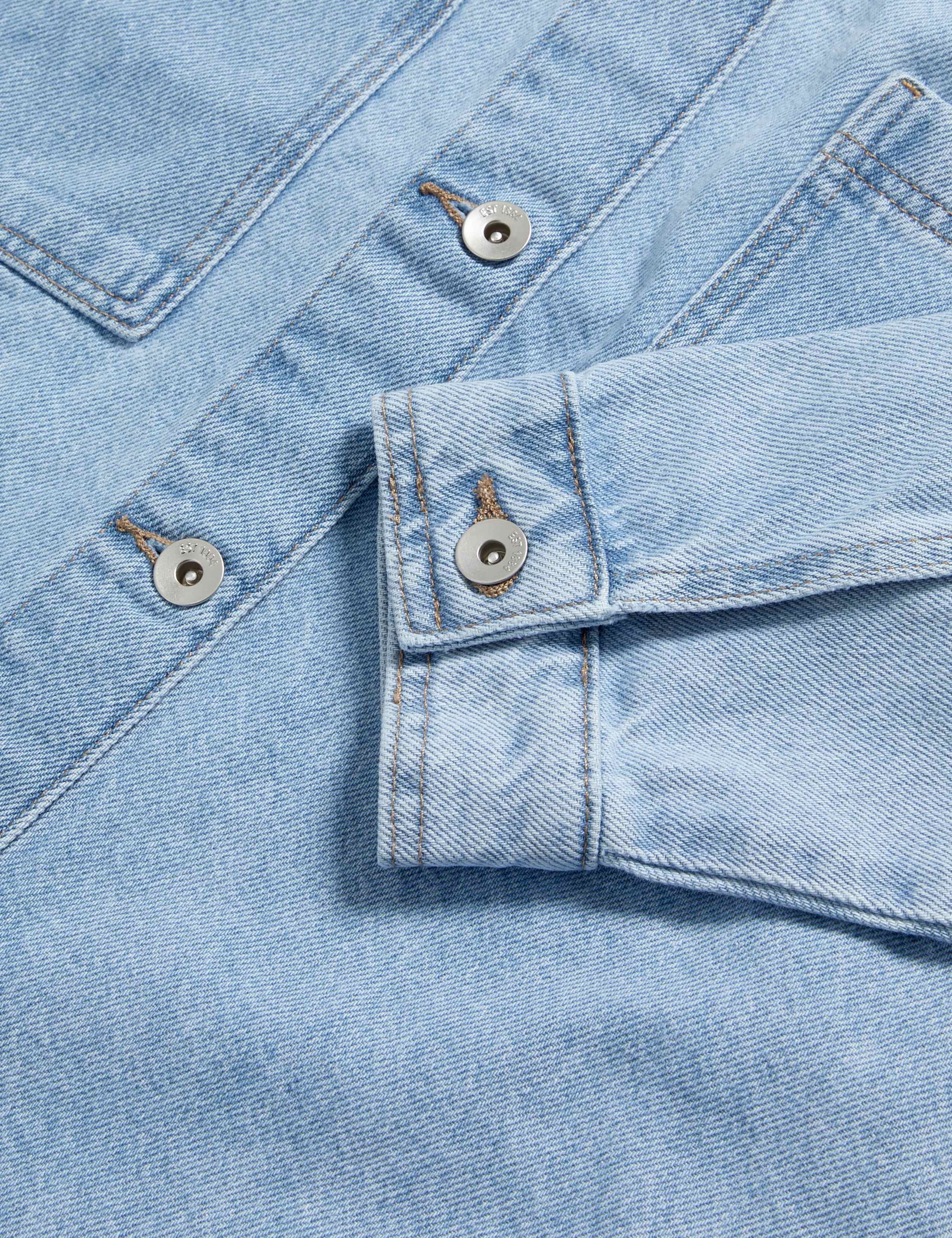 Pure Cotton Denim Relaxed Shacket 7 of 7