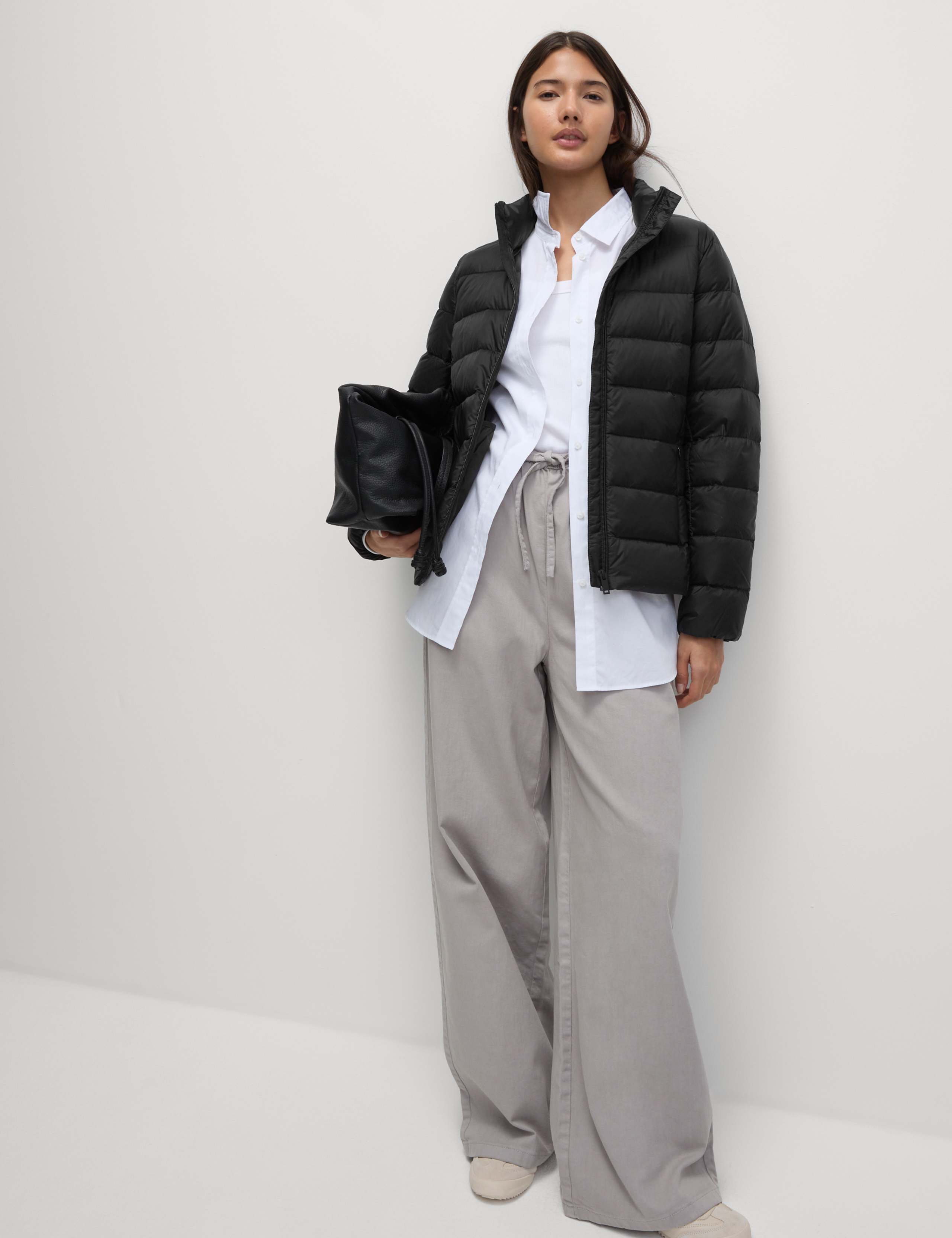 Petite Feather & Down Packaway Puffer Jacket 4 of 7