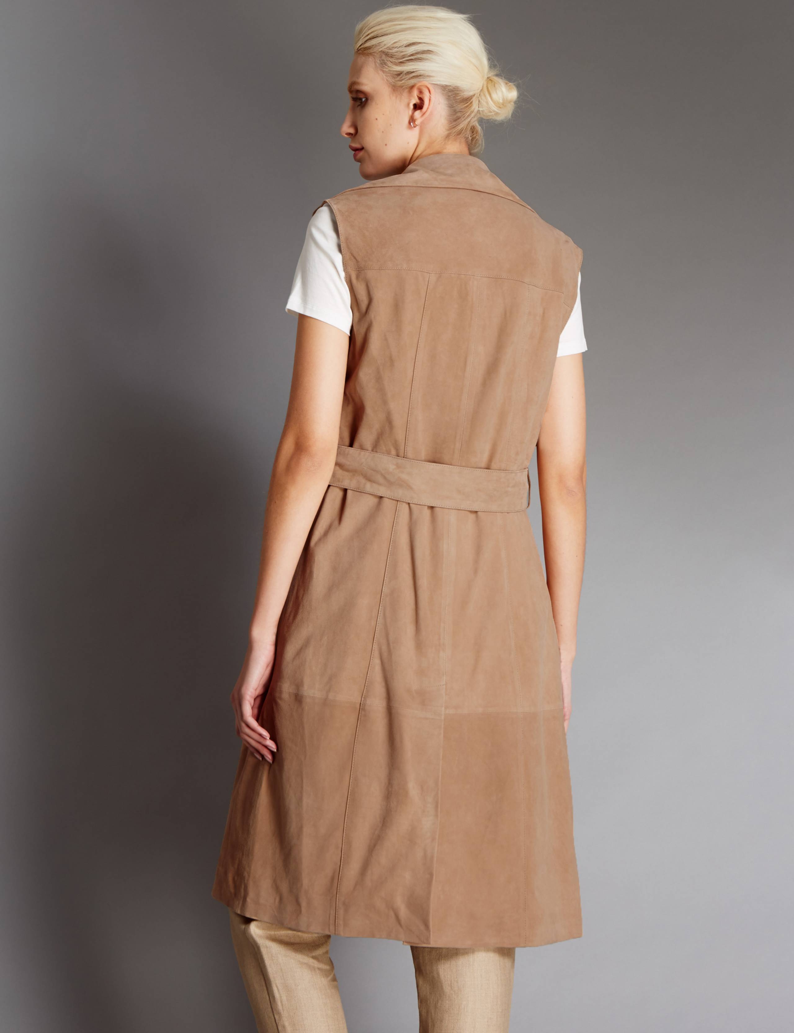 Suede Sleeveless Jacket 3 of 4