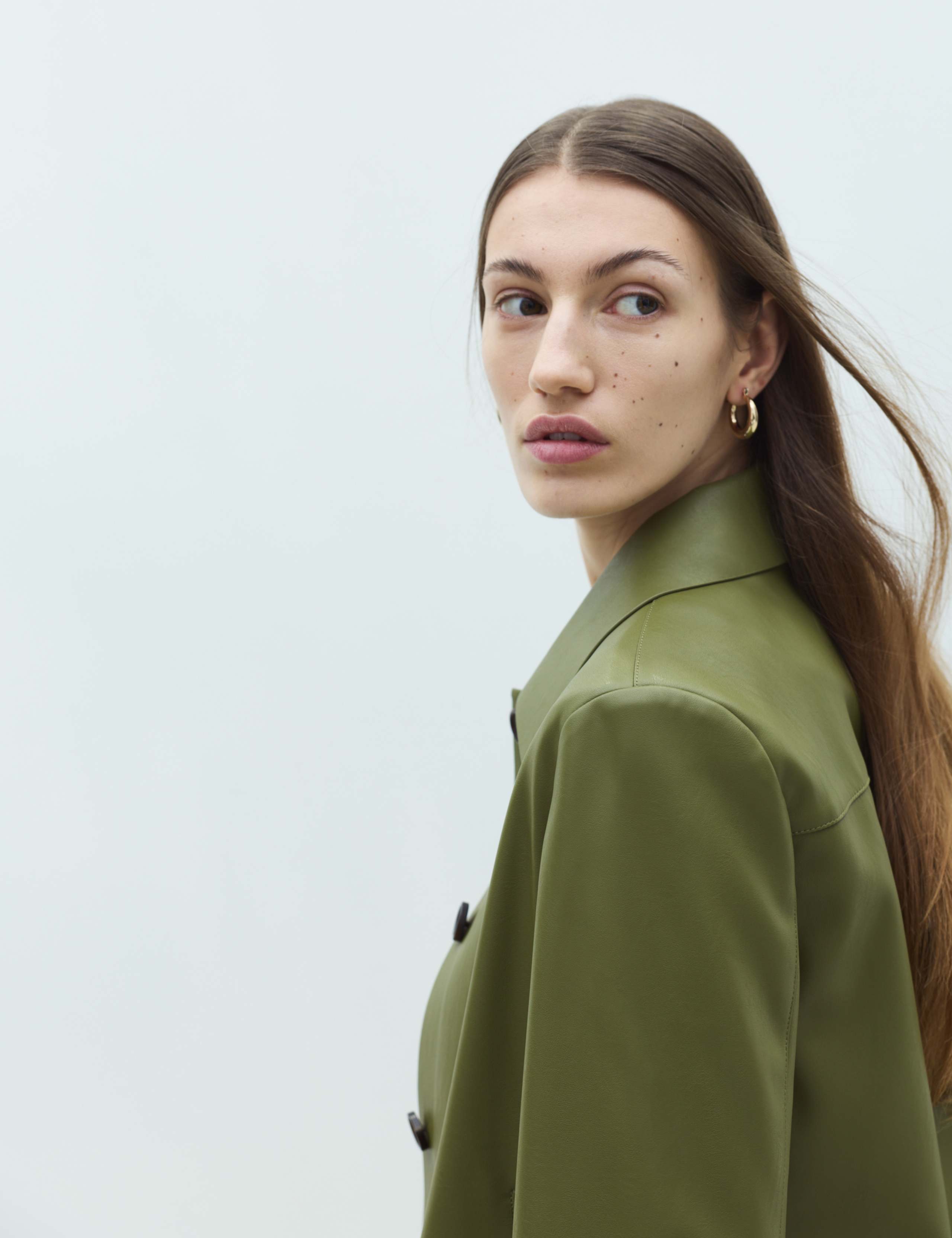 Faux Leather Collared Jacket 4 of 7